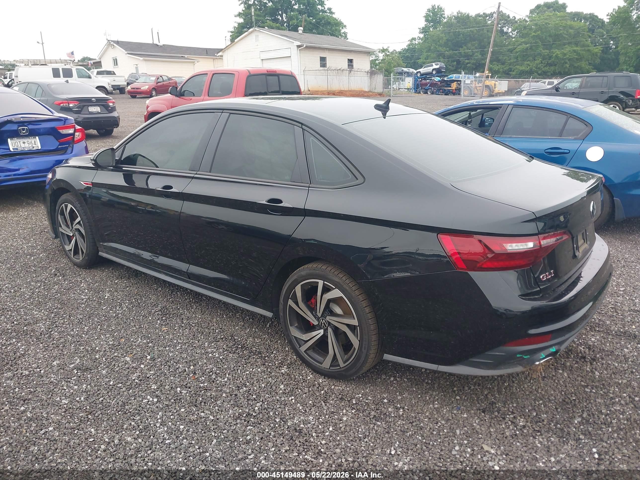 2022 Volkswagen Jetta Gli 2.0t Autobahn Черный vin: 3VW2T7BUXNM028608