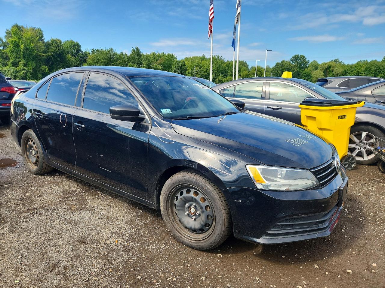 2015 Volkswagen Jetta Tdi Black vin: 3VW3A7AJ0FM263098