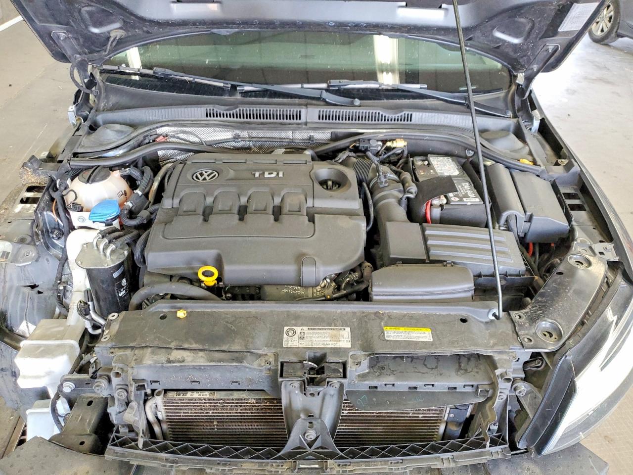 2015 Volkswagen Jetta Tdi Gray vin: 3VW3A7AJ0FM425053