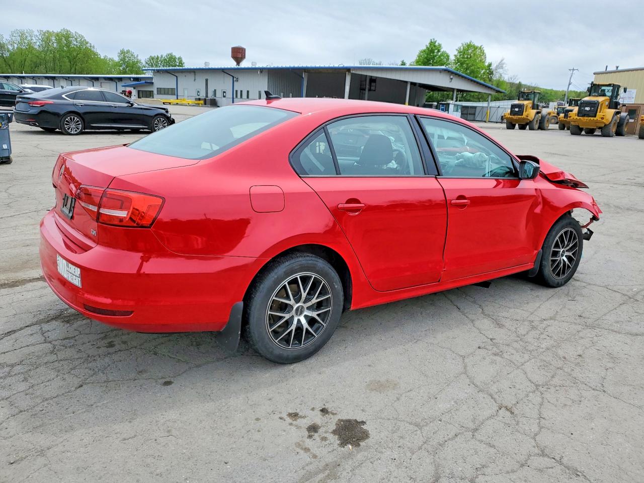 2015 Volkswagen Jetta Tdi Red vin: 3VW3A7AJ2FM318988