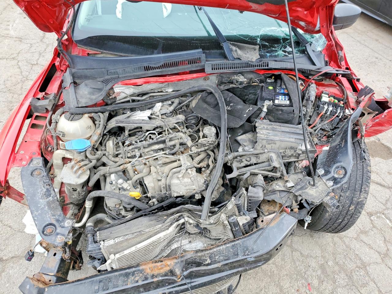 2015 Volkswagen Jetta Tdi Red vin: 3VW3A7AJ2FM318988
