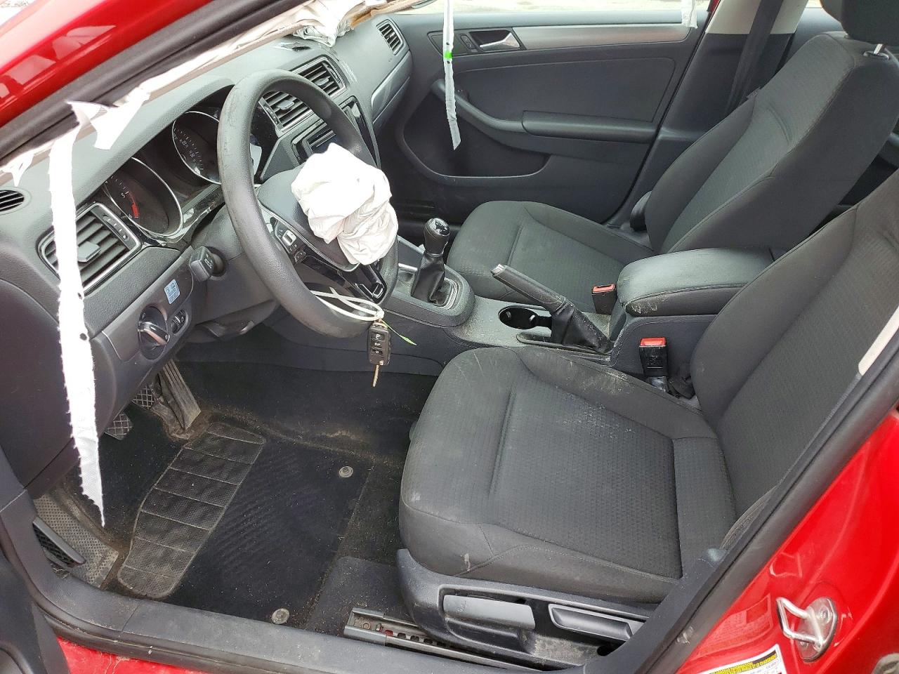 2015 Volkswagen Jetta Tdi Red vin: 3VW3A7AJ2FM318988