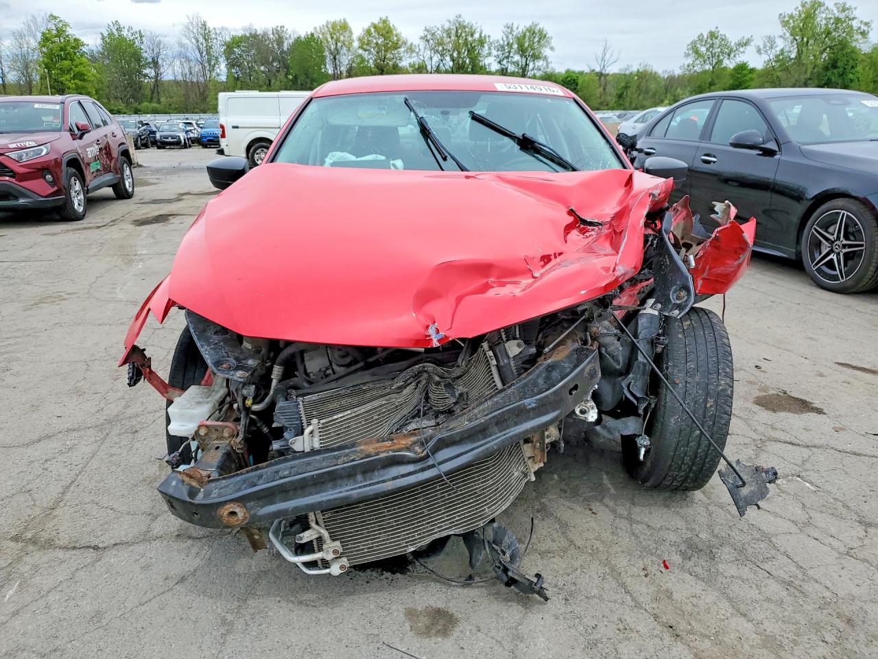 2015 Volkswagen Jetta Tdi Red vin: 3VW3A7AJ2FM318988