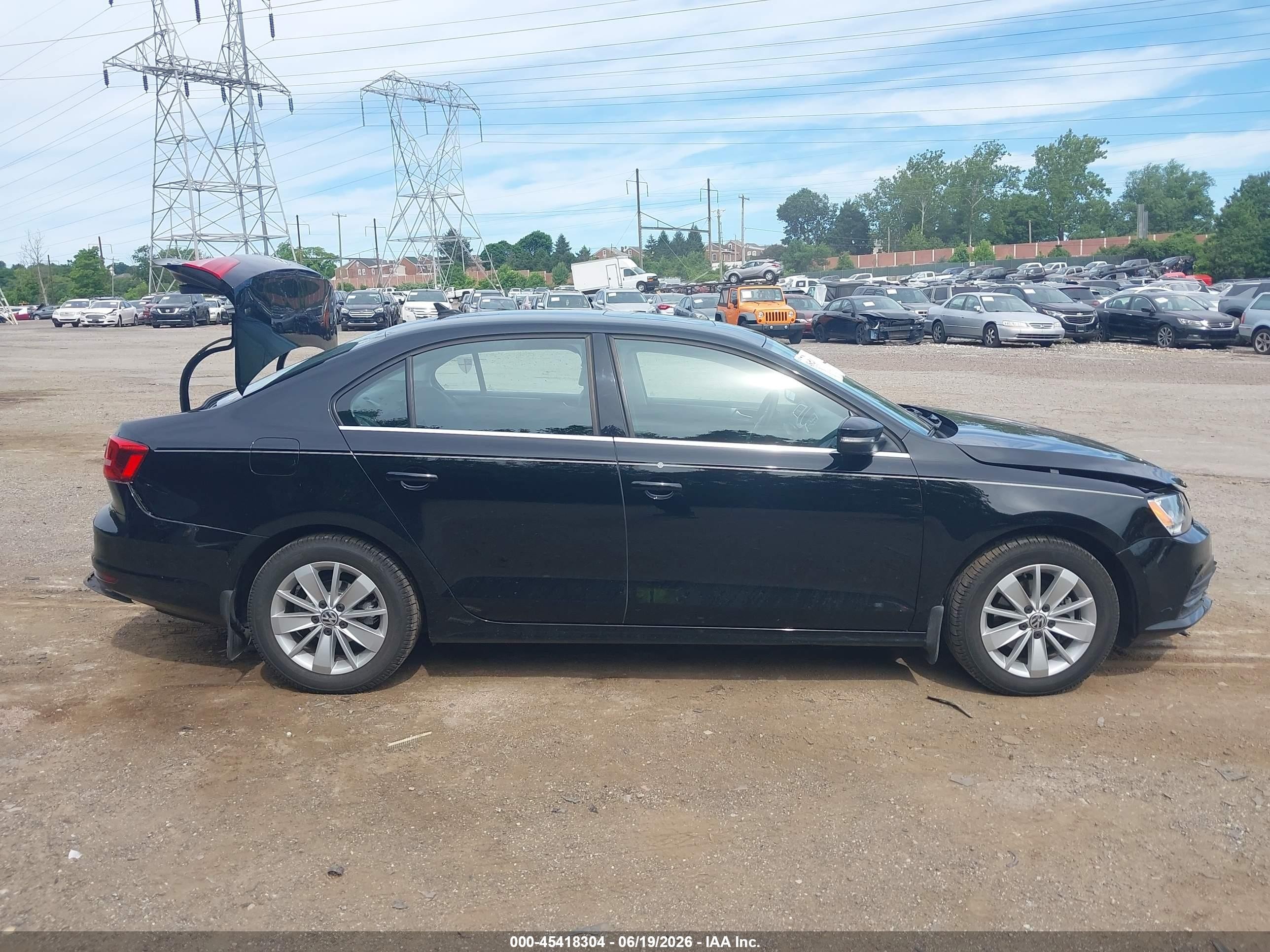 2015 Volkswagen Jetta 2.0l Tdi Se Черный vin: 3VW3A7AJ2FM320188