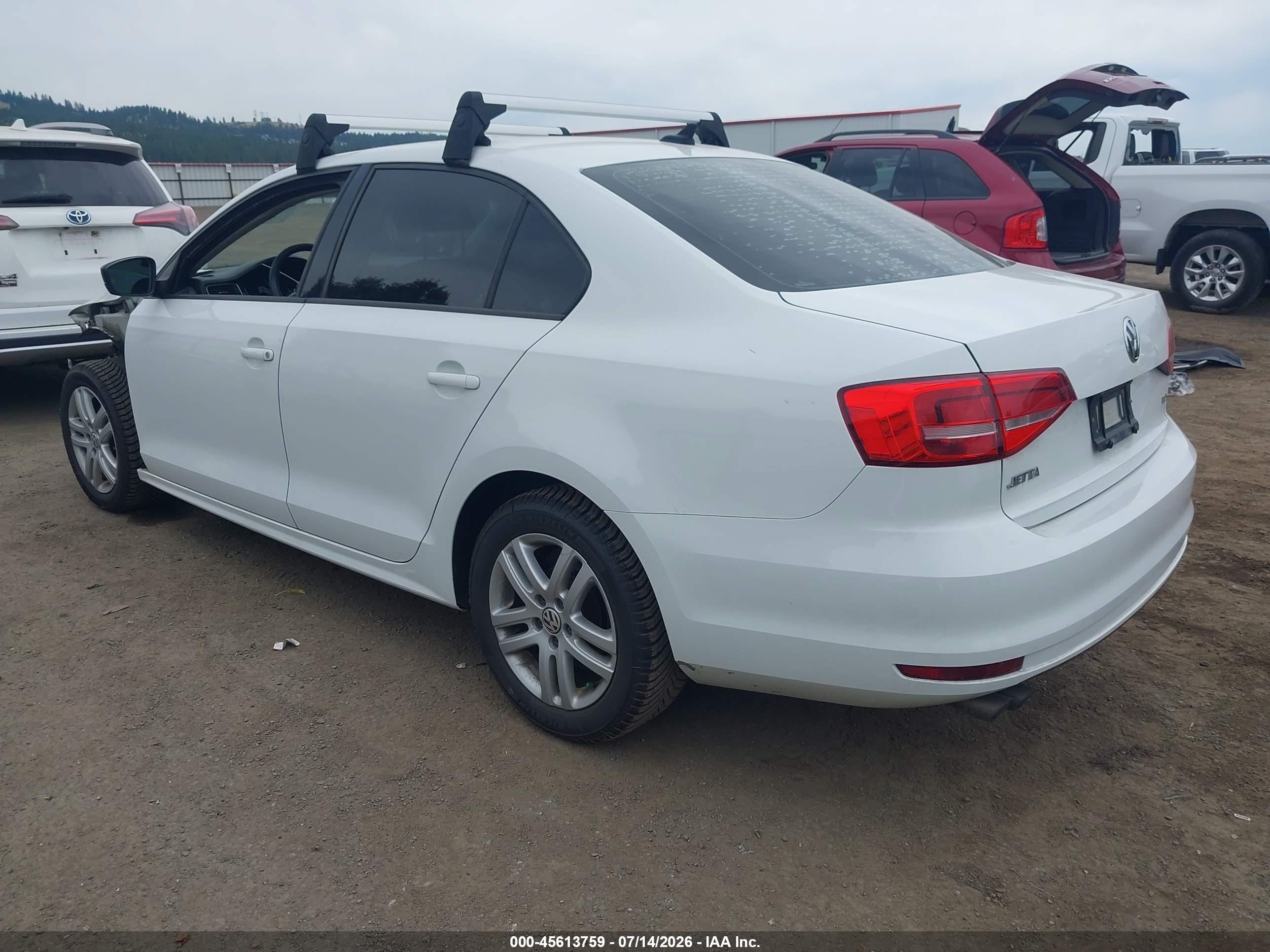 2015 Volkswagen Jetta 2.0l Tdi S White vin: 3VW3A7AJ3FM228300
