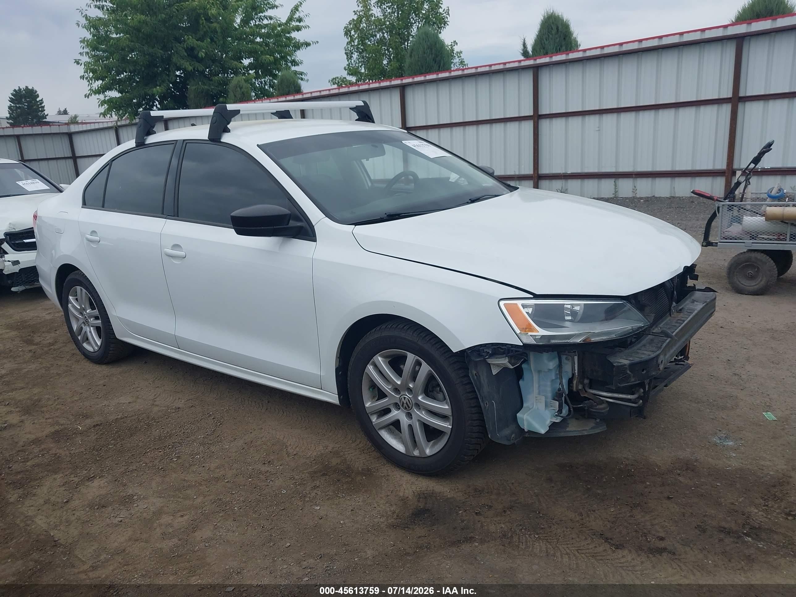 2015 Volkswagen Jetta 2.0l Tdi S White vin: 3VW3A7AJ3FM228300