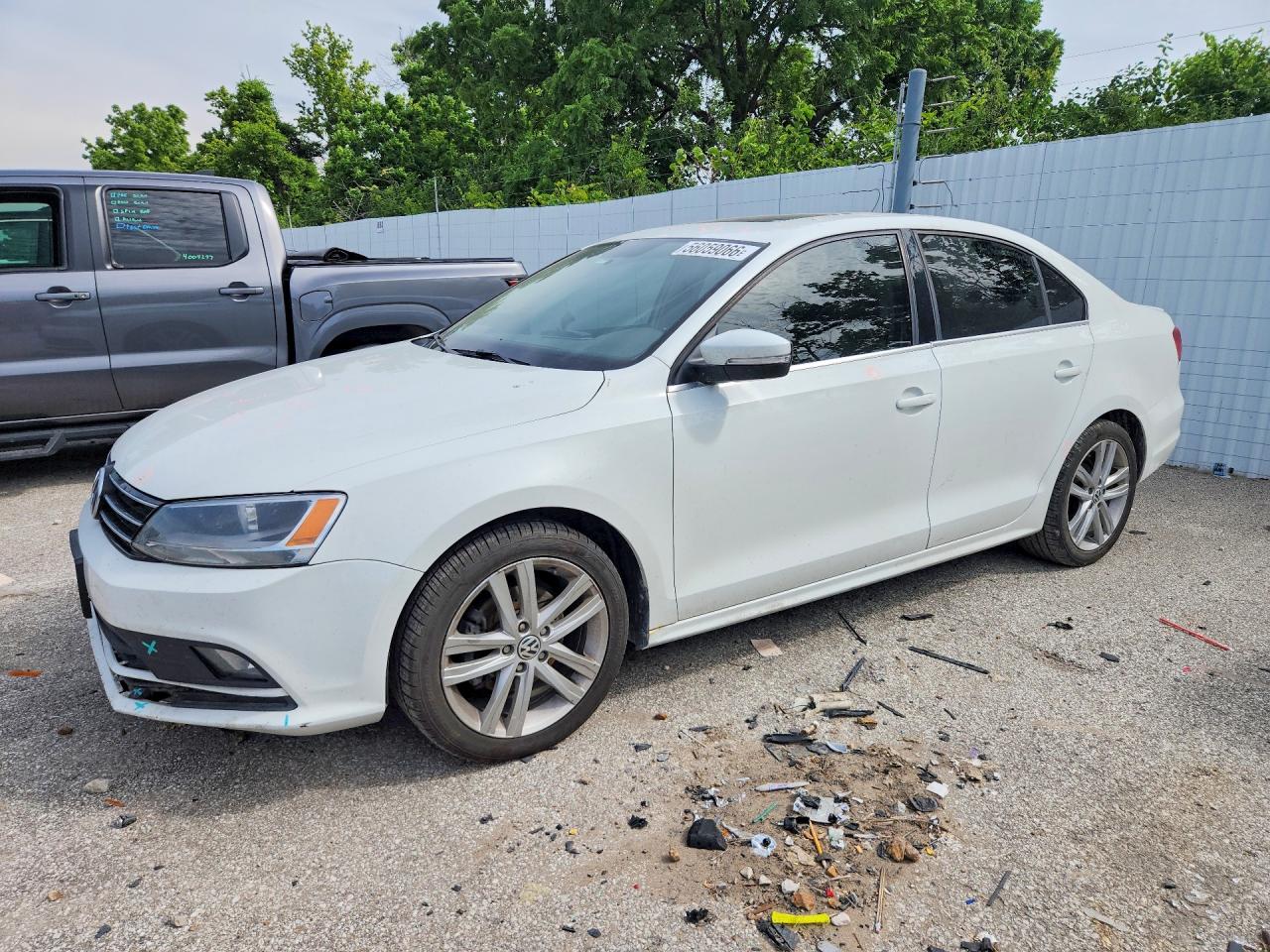 2015 Volkswagen Jetta Tdi White vin: 3VW3A7AJ3FM333354