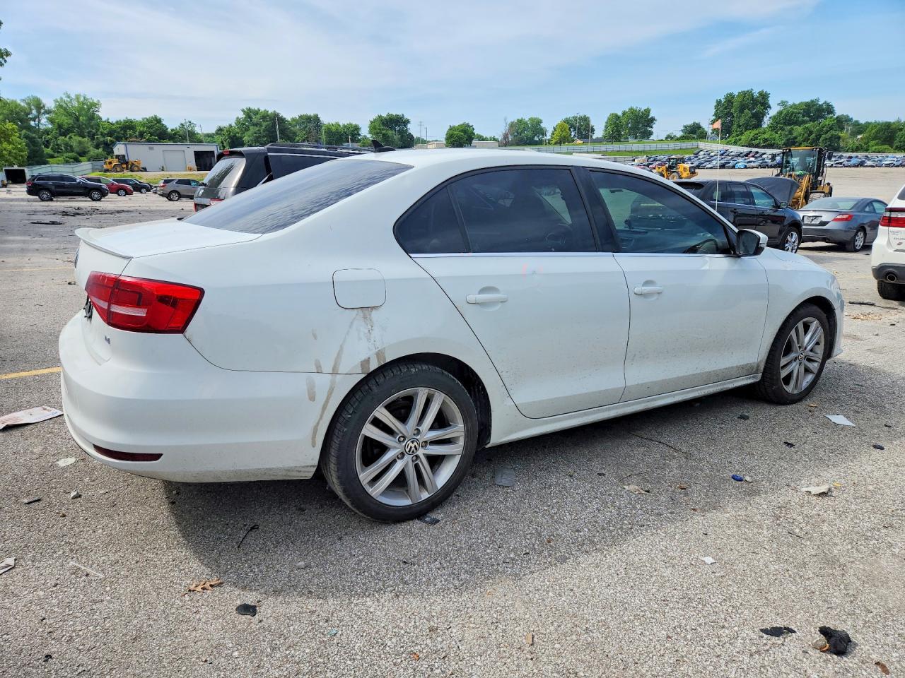 2015 Volkswagen Jetta Tdi White vin: 3VW3A7AJ3FM333354