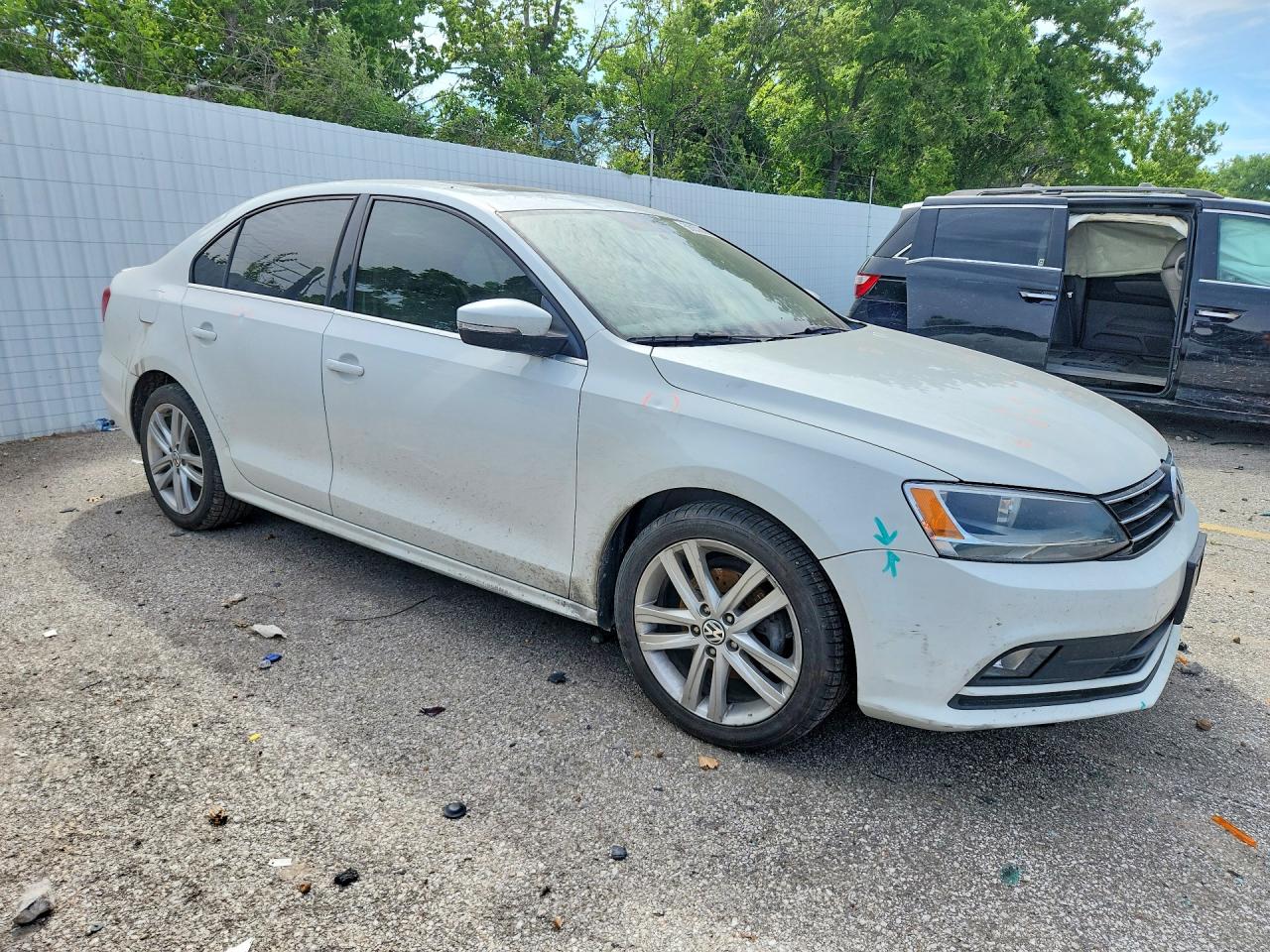 2015 Volkswagen Jetta Tdi White vin: 3VW3A7AJ3FM333354