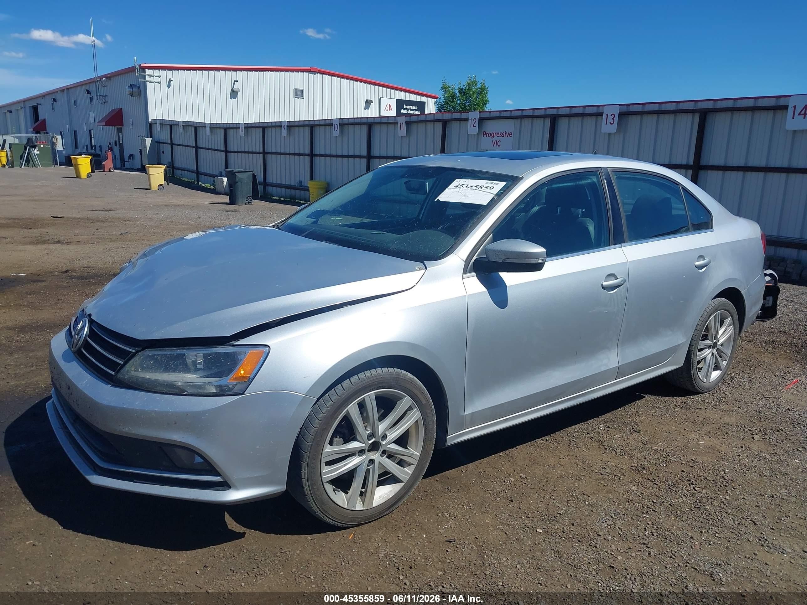 2015 Volkswagen Jetta 2.0l Tdi Sel Silver vin: 3VW3A7AJ4FM229343