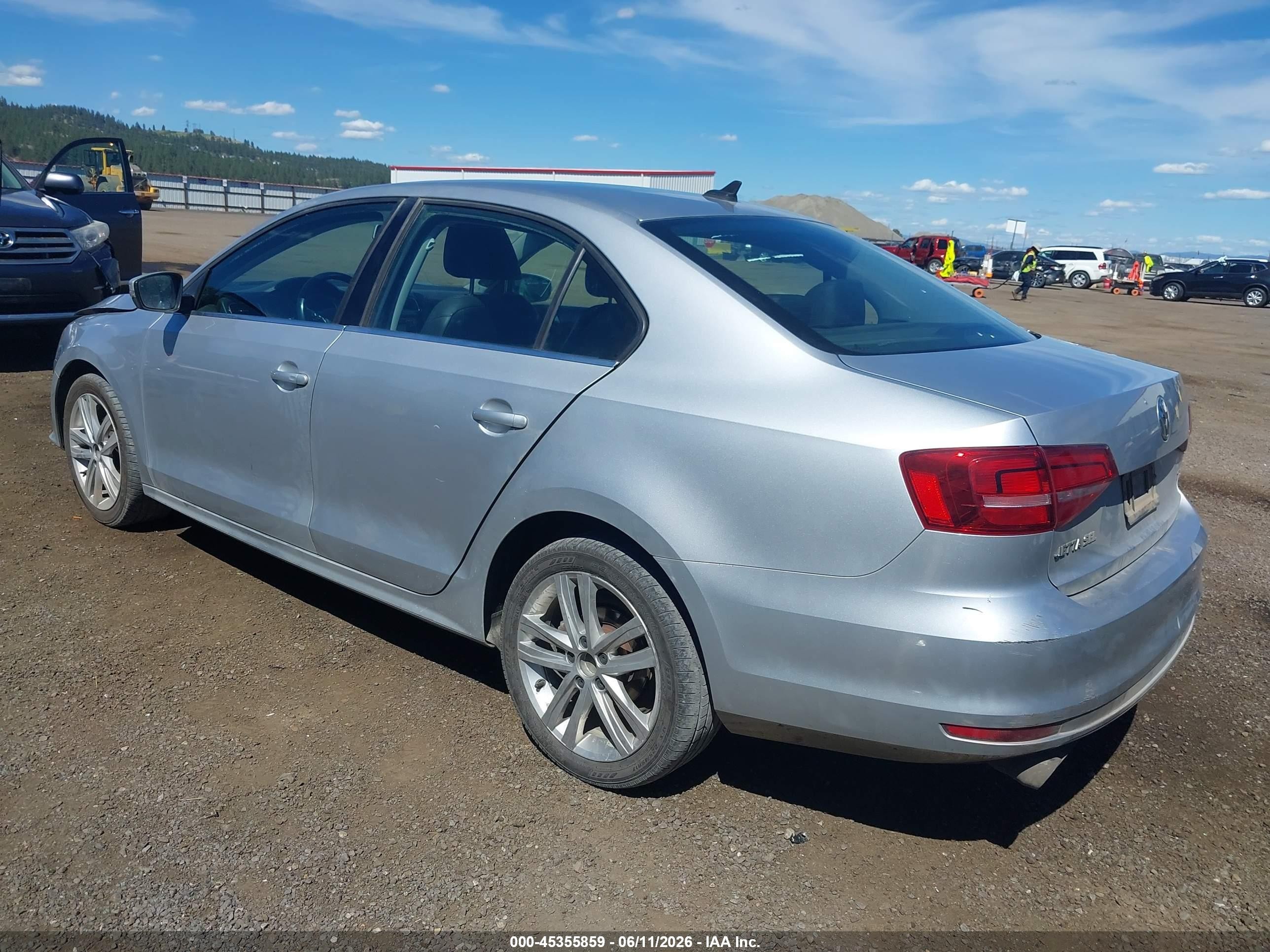 2015 Volkswagen Jetta 2.0l Tdi Sel Silver vin: 3VW3A7AJ4FM229343