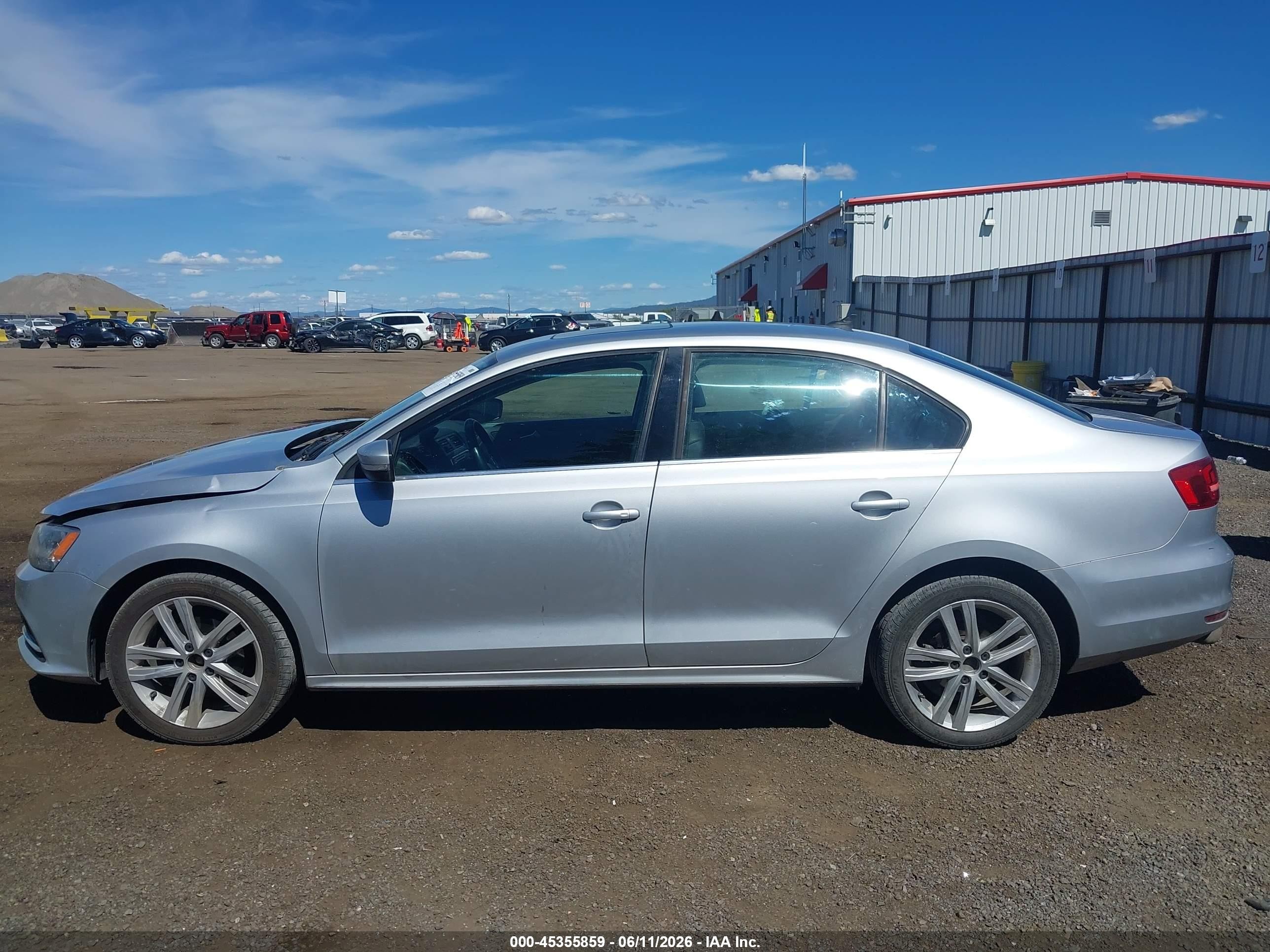 2015 Volkswagen Jetta 2.0l Tdi Sel Silver vin: 3VW3A7AJ4FM229343