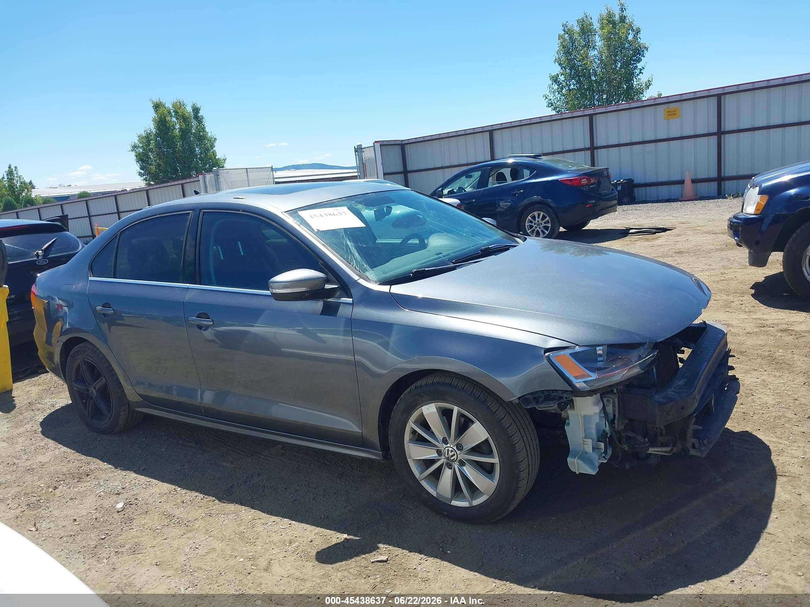 2015 Volkswagen Jetta 2.0l Tdi Se Gray vin: 3VW3A7AJ5FM211949