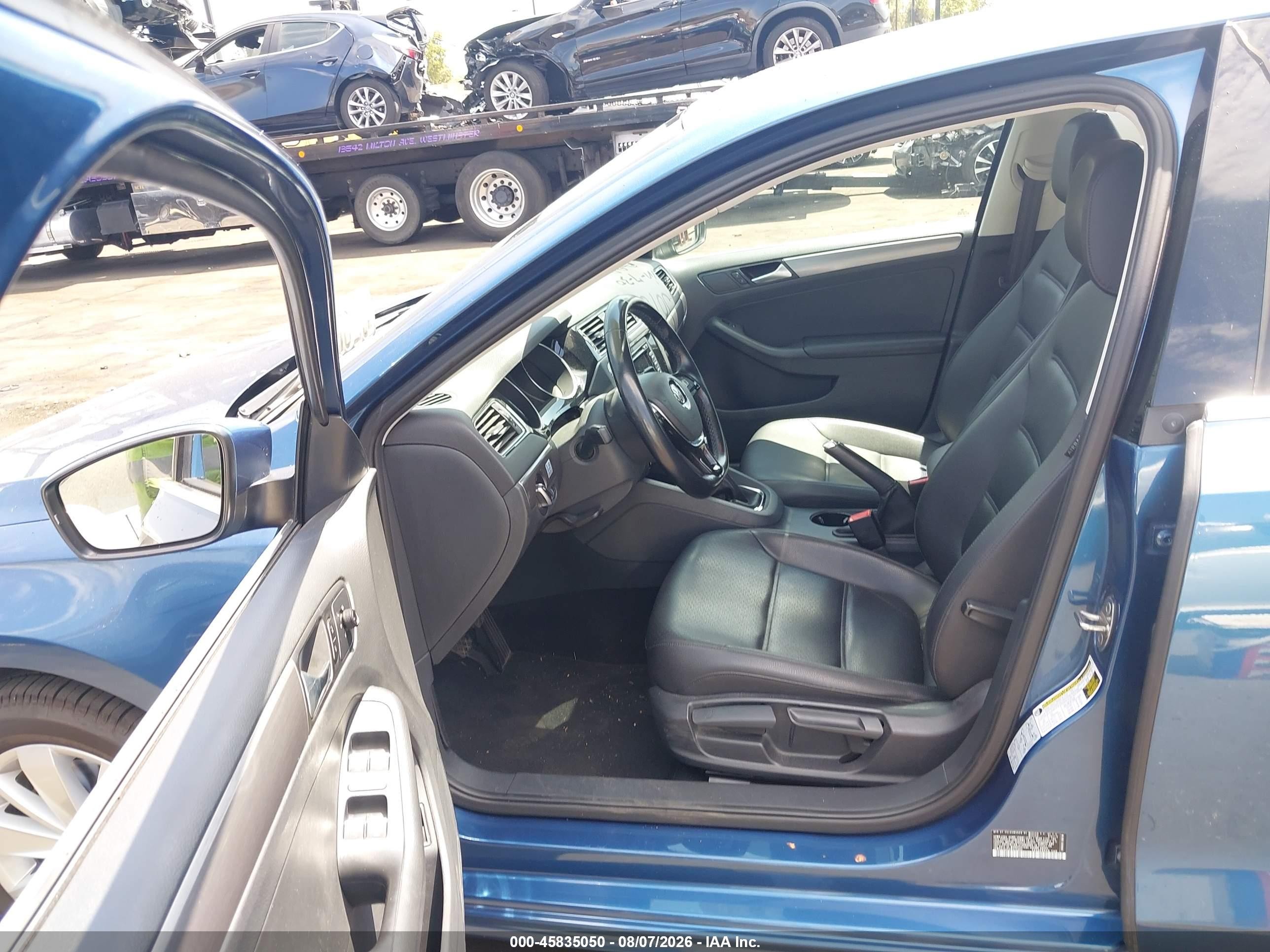 2015 Volkswagen Jetta 2.0l Tdi Se Синий vin: 3VW3A7AJ5FM425064