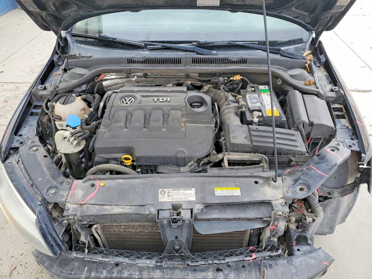 2015 Volkswagen Jetta Tdi Black vin: 3VW3A7AJ7FM270159