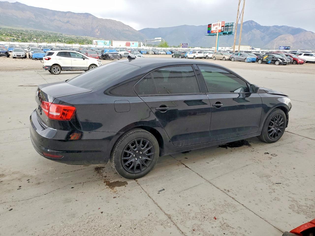 2015 Volkswagen Jetta Tdi Black vin: 3VW3A7AJ7FM270159