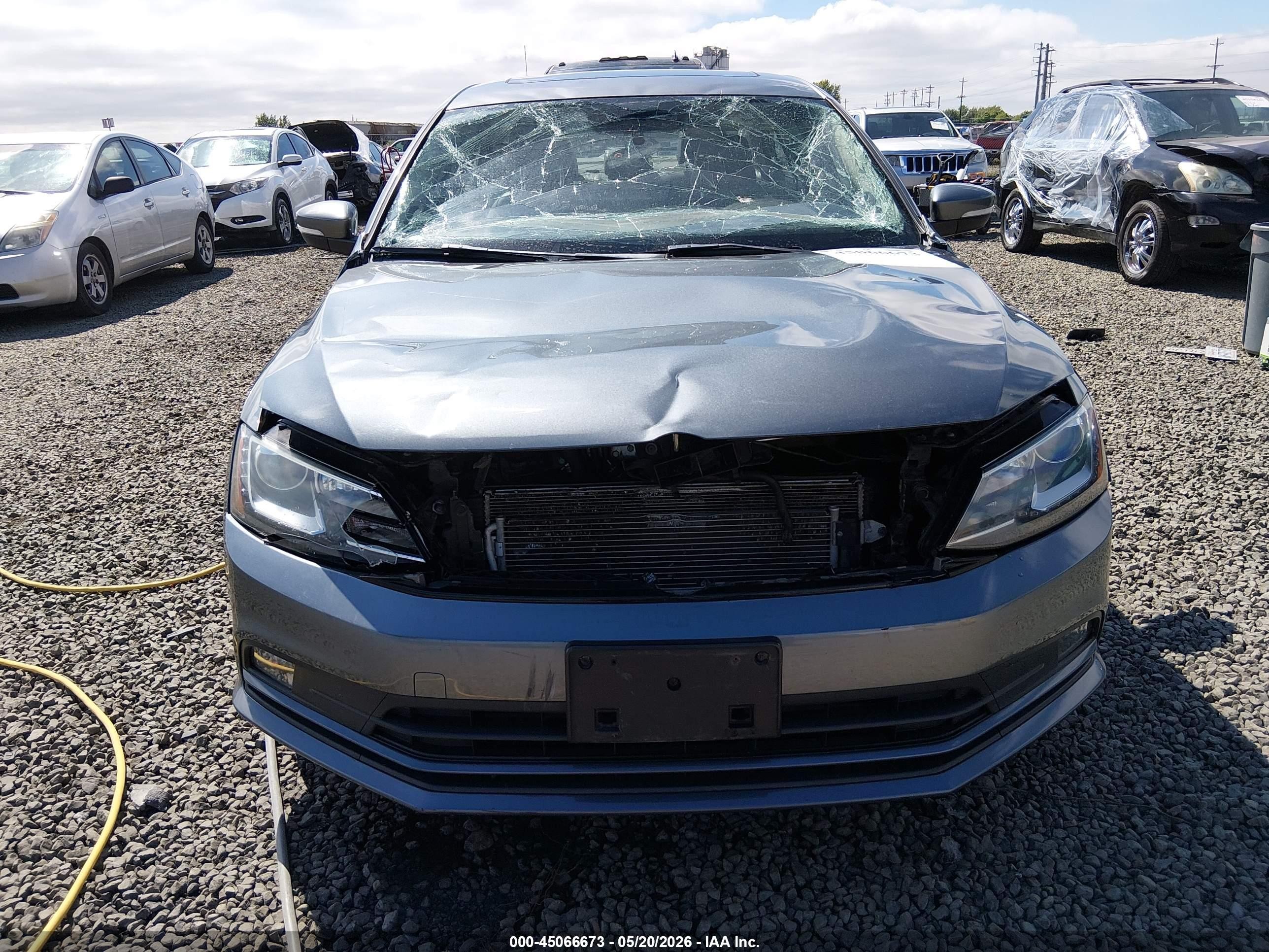 2015 Volkswagen Jetta 2.0l Tdi Sel Gray vin: 3VW3A7AJ9FM402967
