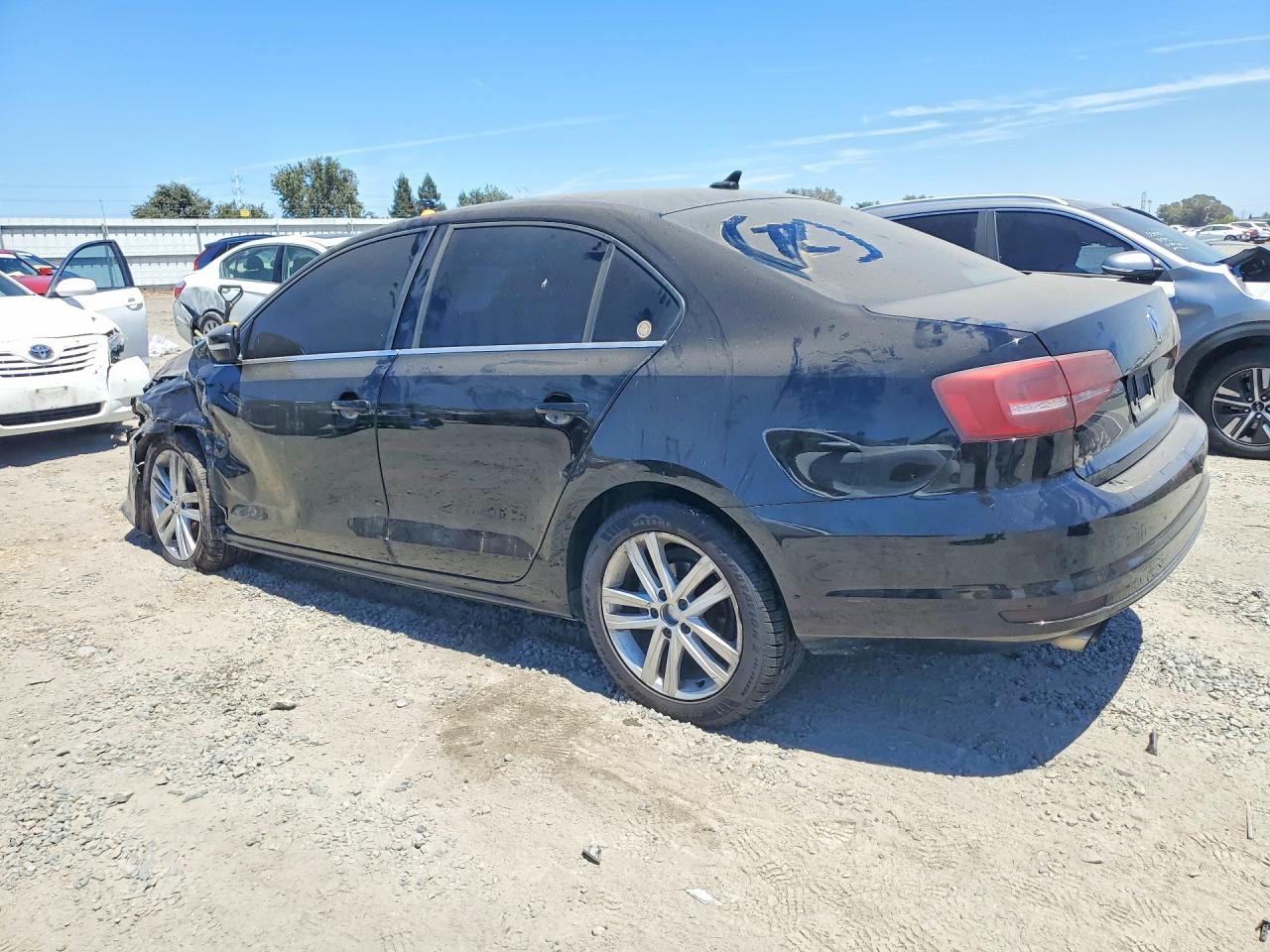 2015 Volkswagen Jetta Tdi Black vin: 3VW3A7AJ9FM414889