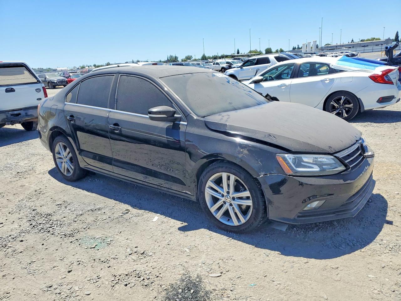 2015 Volkswagen Jetta Tdi Black vin: 3VW3A7AJ9FM414889