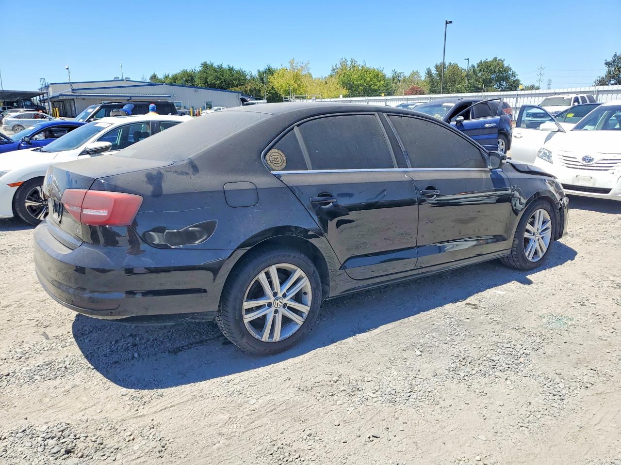 2015 Volkswagen Jetta Tdi Black vin: 3VW3A7AJ9FM414889