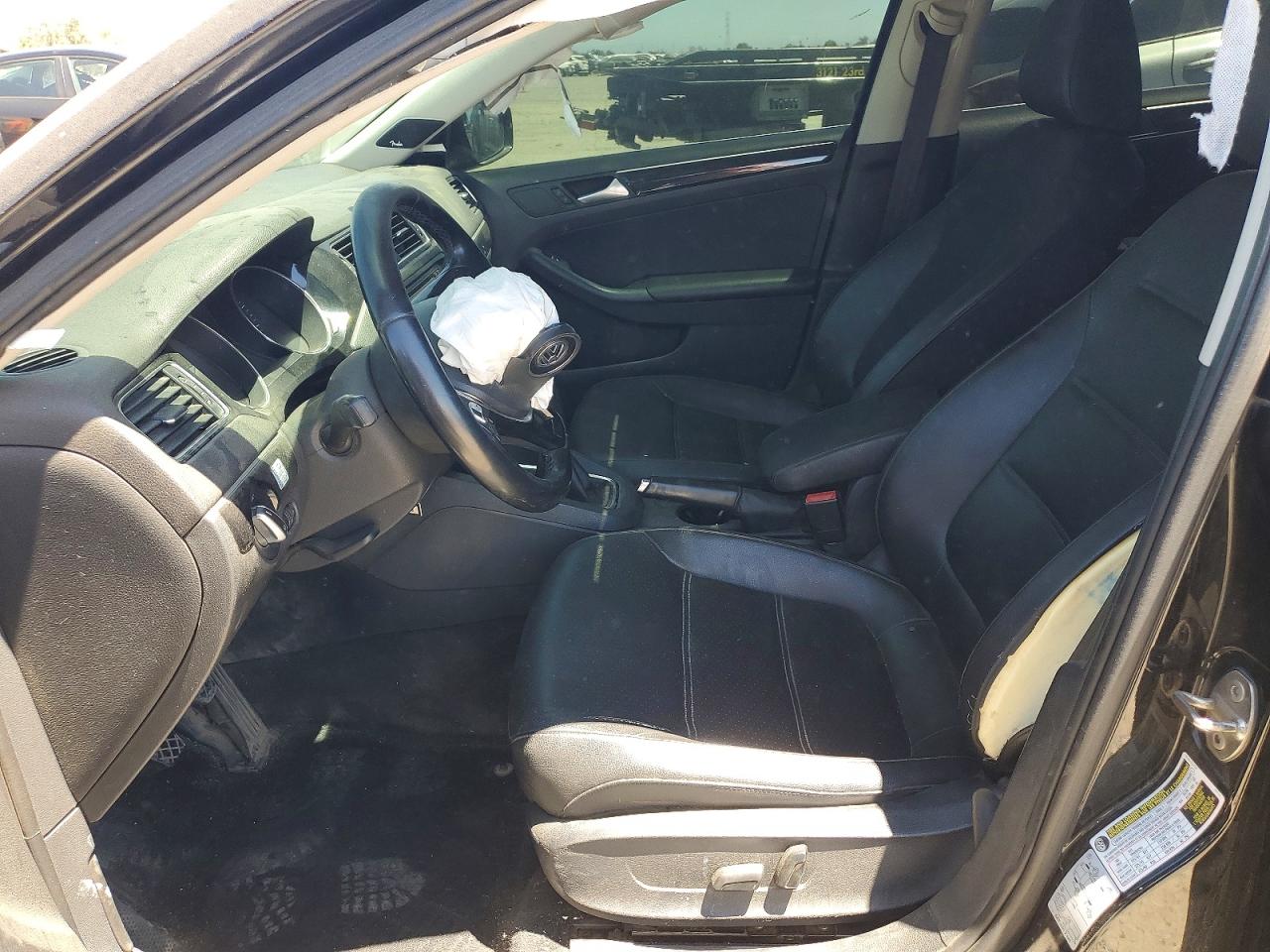 2015 Volkswagen Jetta Tdi Black vin: 3VW3A7AJ9FM414889