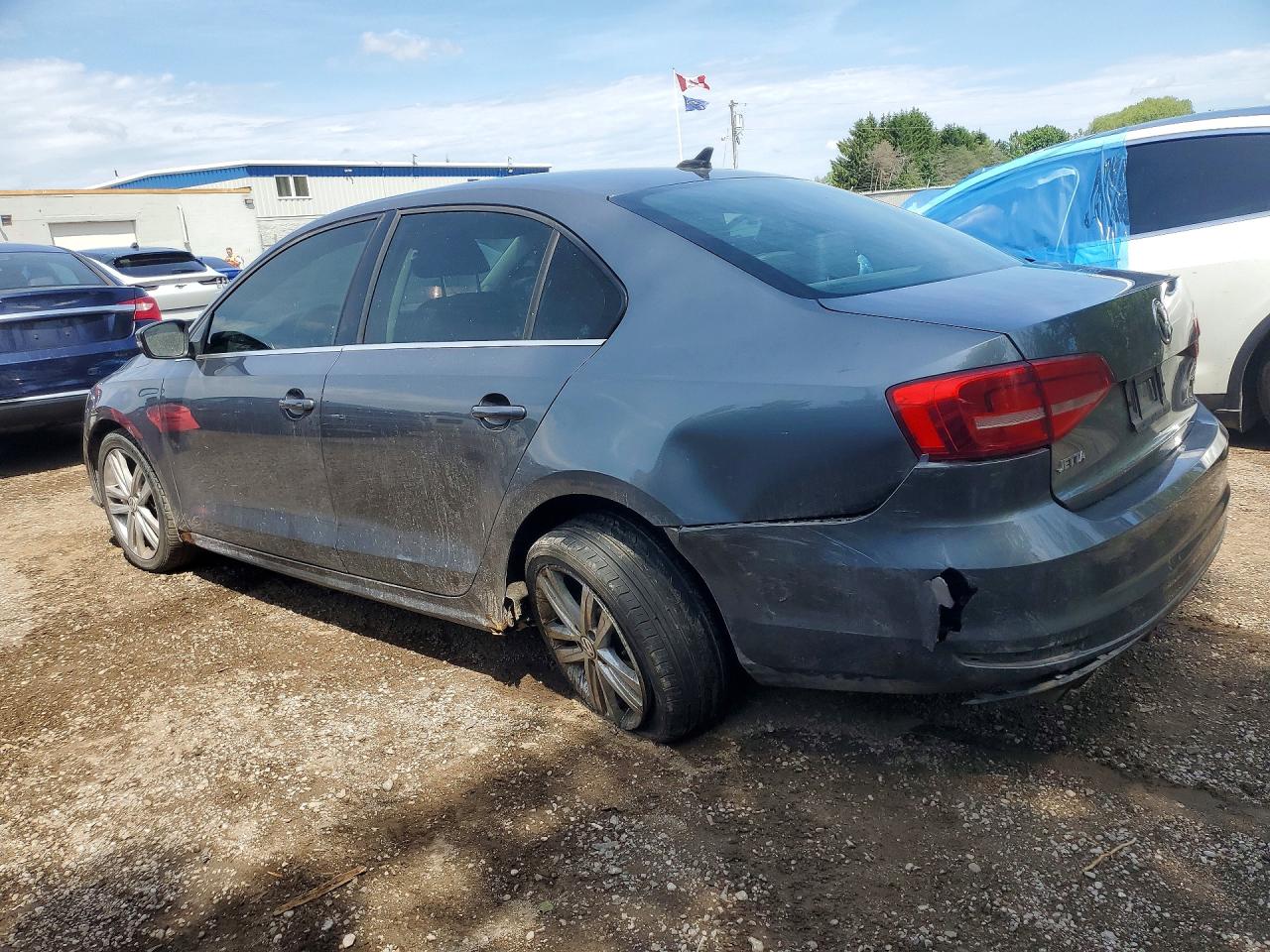 2015 Volkswagen Jetta Tdi Gray vin: 3VW3A7AJXFM318964