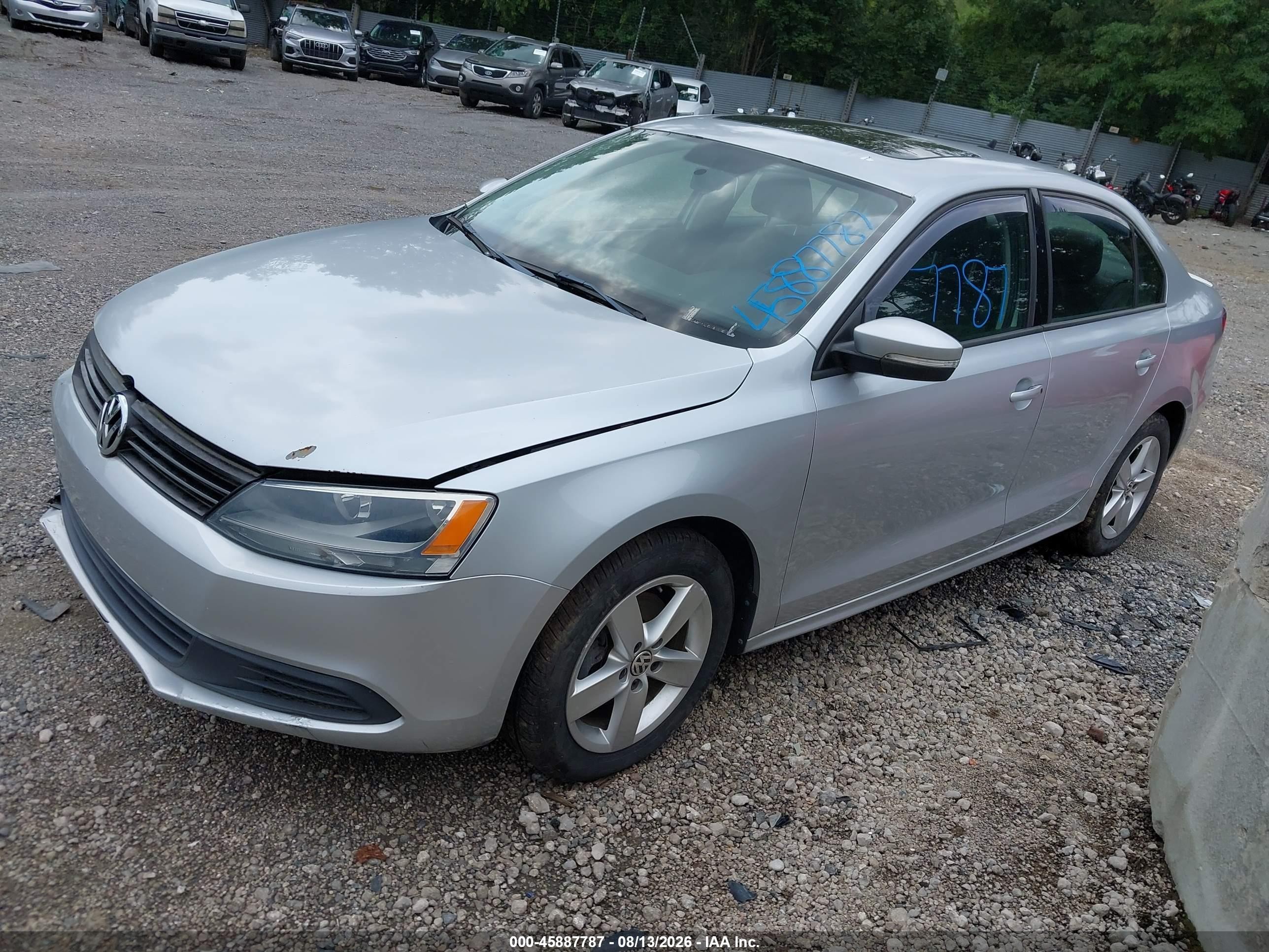 2012 Volkswagen Jetta 2.0l Tdi Silver vin: 3VW3L7AJ0CM308899