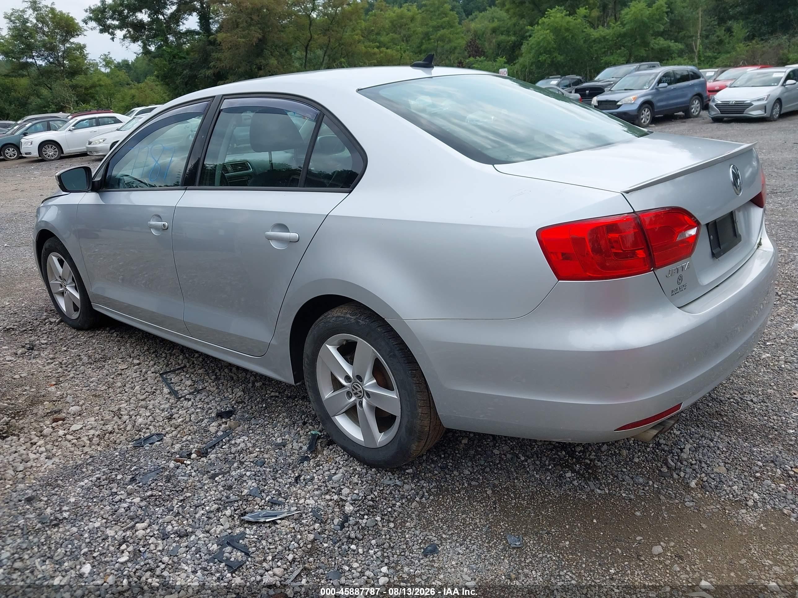 2012 Volkswagen Jetta 2.0l Tdi Silver vin: 3VW3L7AJ0CM308899