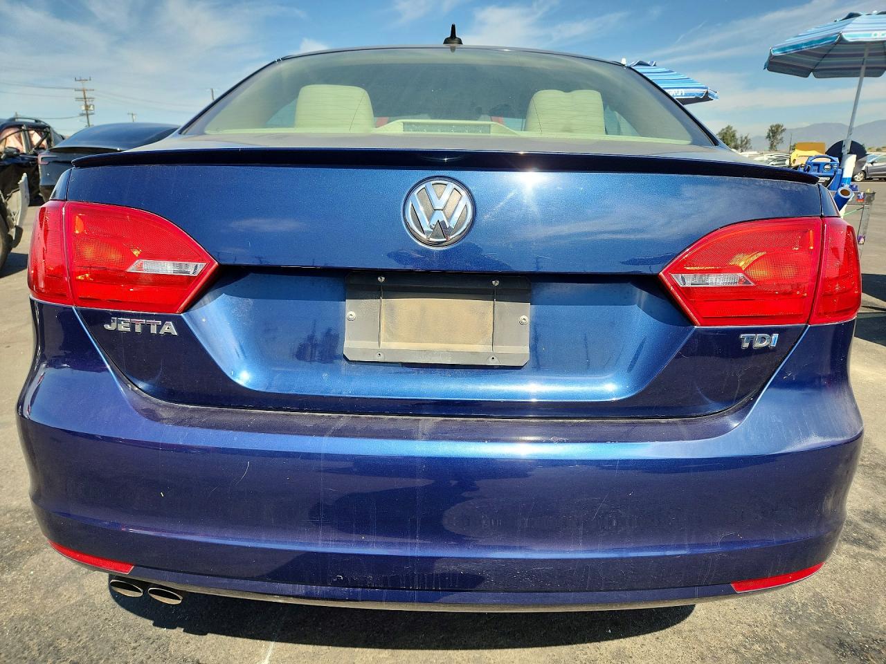 2012 Volkswagen Jetta Tdi Blue vin: 3VW3L7AJ1CM398841