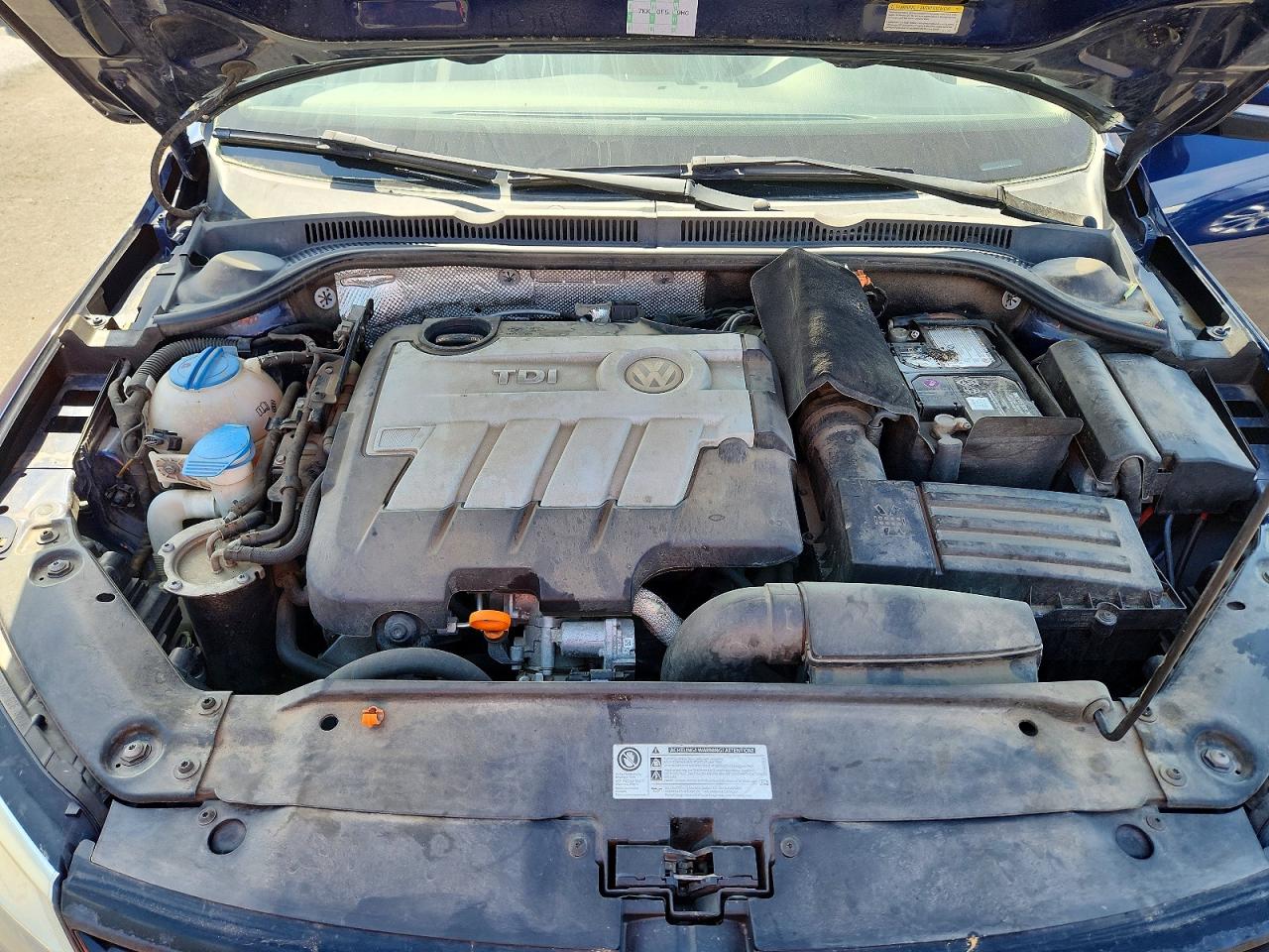 2012 Volkswagen Jetta Tdi Blue vin: 3VW3L7AJ1CM398841