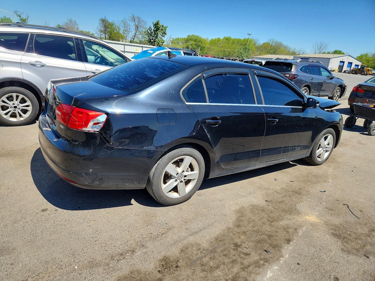 2014 Volkswagen Jetta Tdi Черный vin: 3VW3L7AJ1EM320353