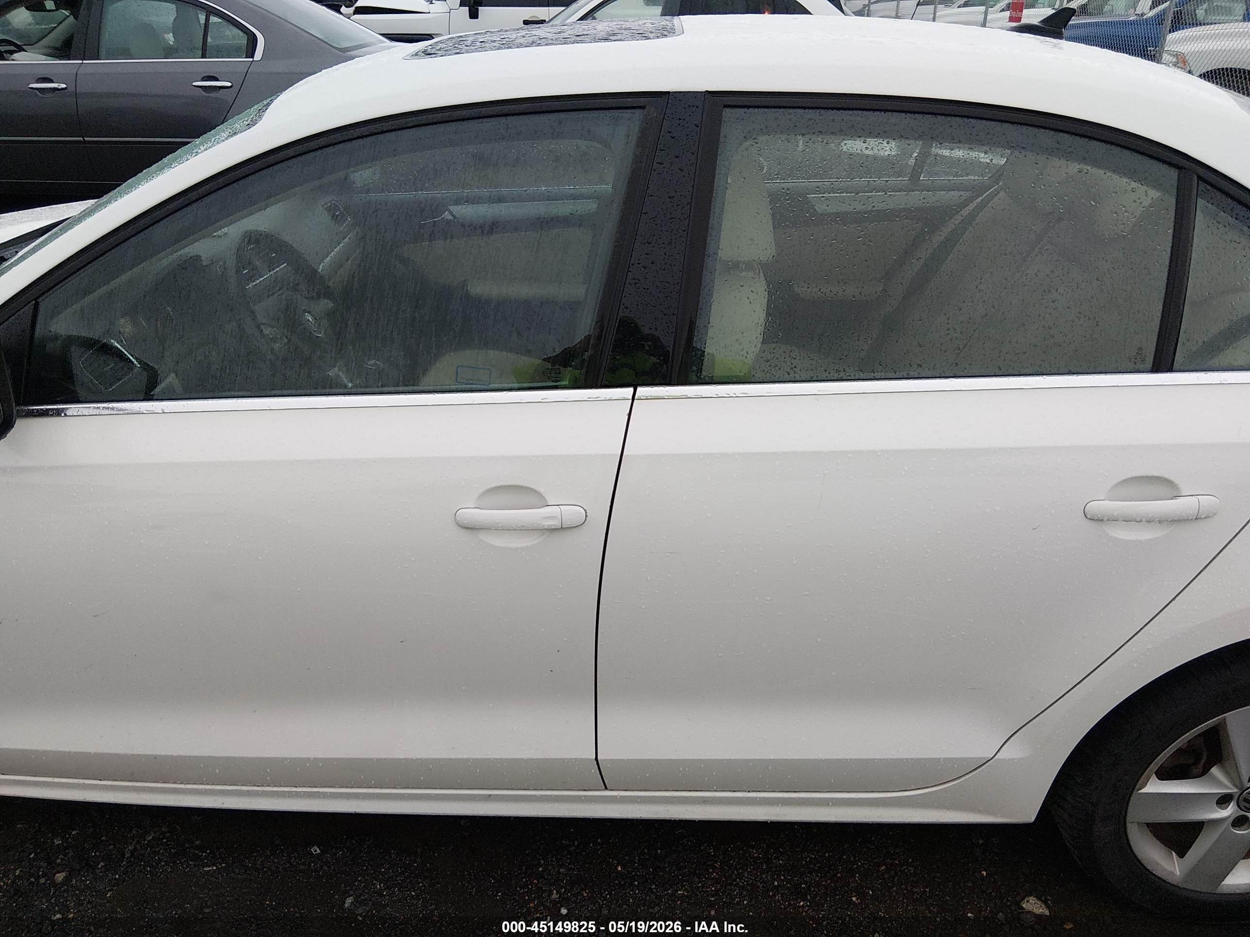2012 Volkswagen Jetta 2.0l Tdi White vin: 3VW3L7AJ2CM042592