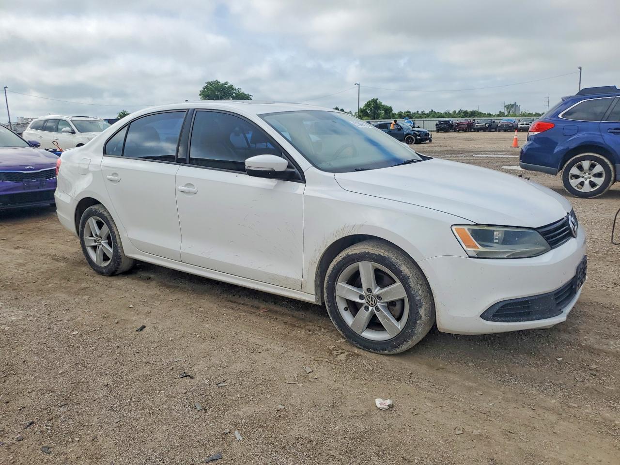 2012 Volkswagen Jetta Tdi White vin: 3VW3L7AJ2CM369851