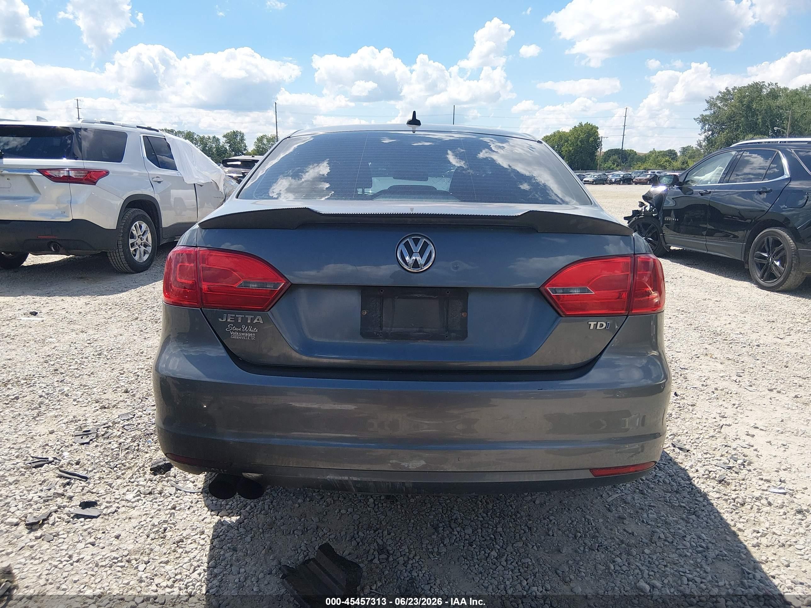 2013 Volkswagen Jetta 2.0l Tdi Gray vin: 3VW3L7AJ2DM363551