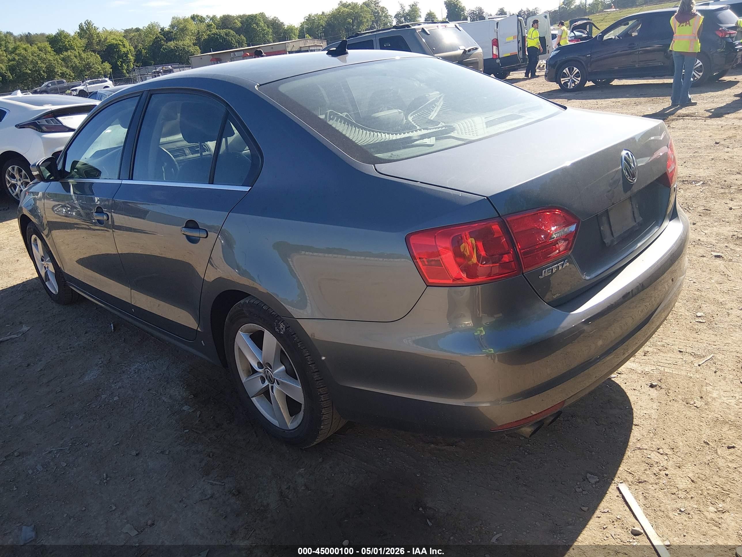 2014 Volkswagen Jetta 2.0l Tdi Серый vin: 3VW3L7AJ2EM385650