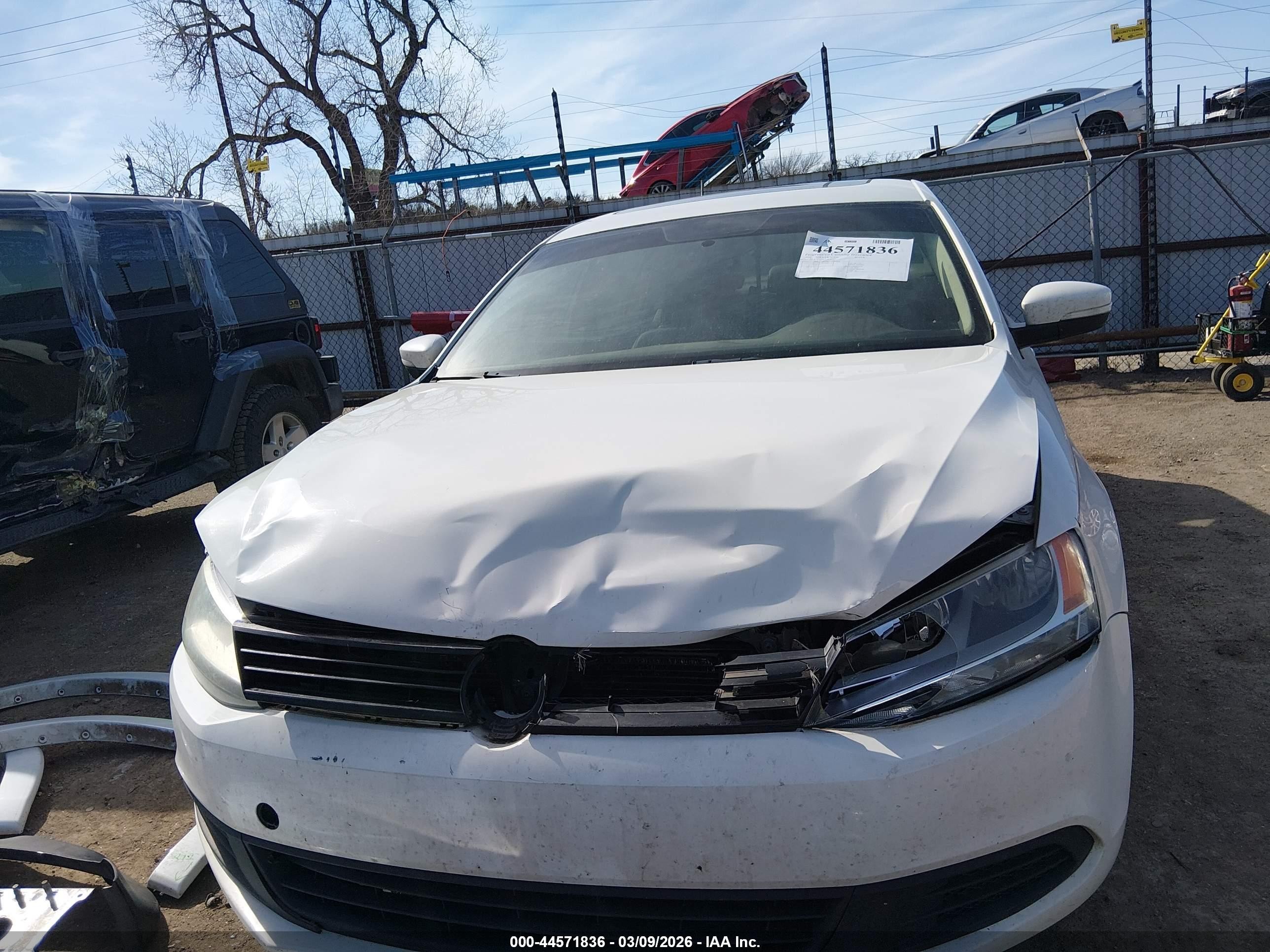 2012 Volkswagen Jetta 2.0l Tdi White vin: 3VW3L7AJ3CM014672