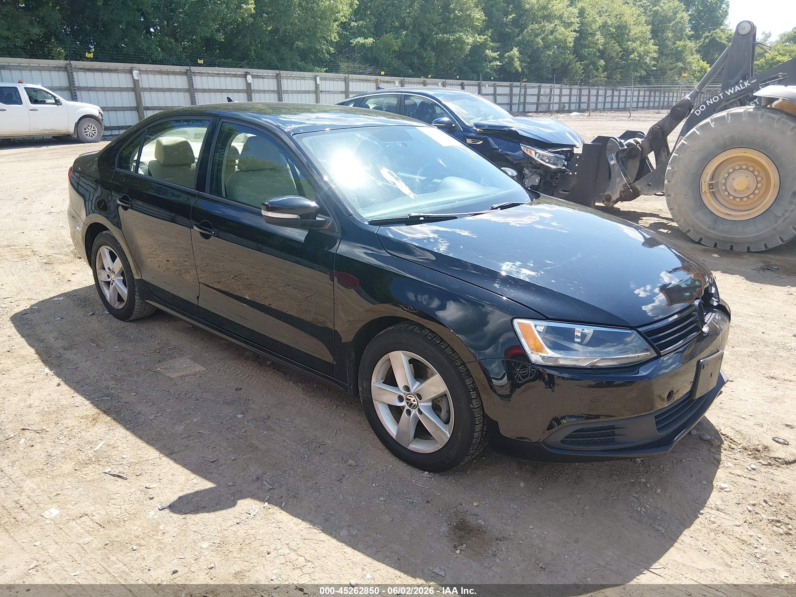2012 Volkswagen Jetta 2.0l Tdi Black vin: 3VW3L7AJ3CM471045