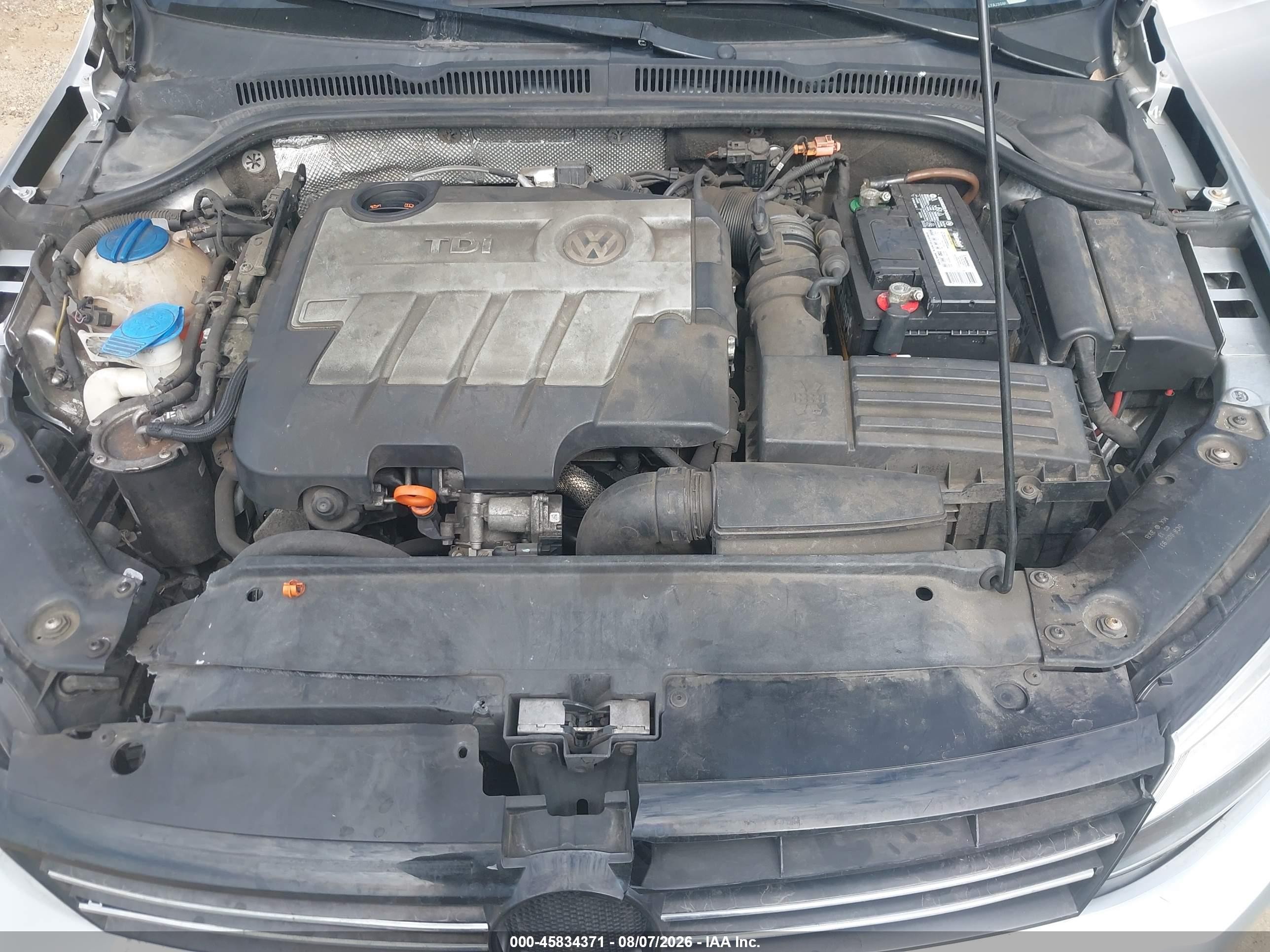 2013 Volkswagen Jetta 2.0l Tdi Silver vin: 3VW3L7AJ3DM273082