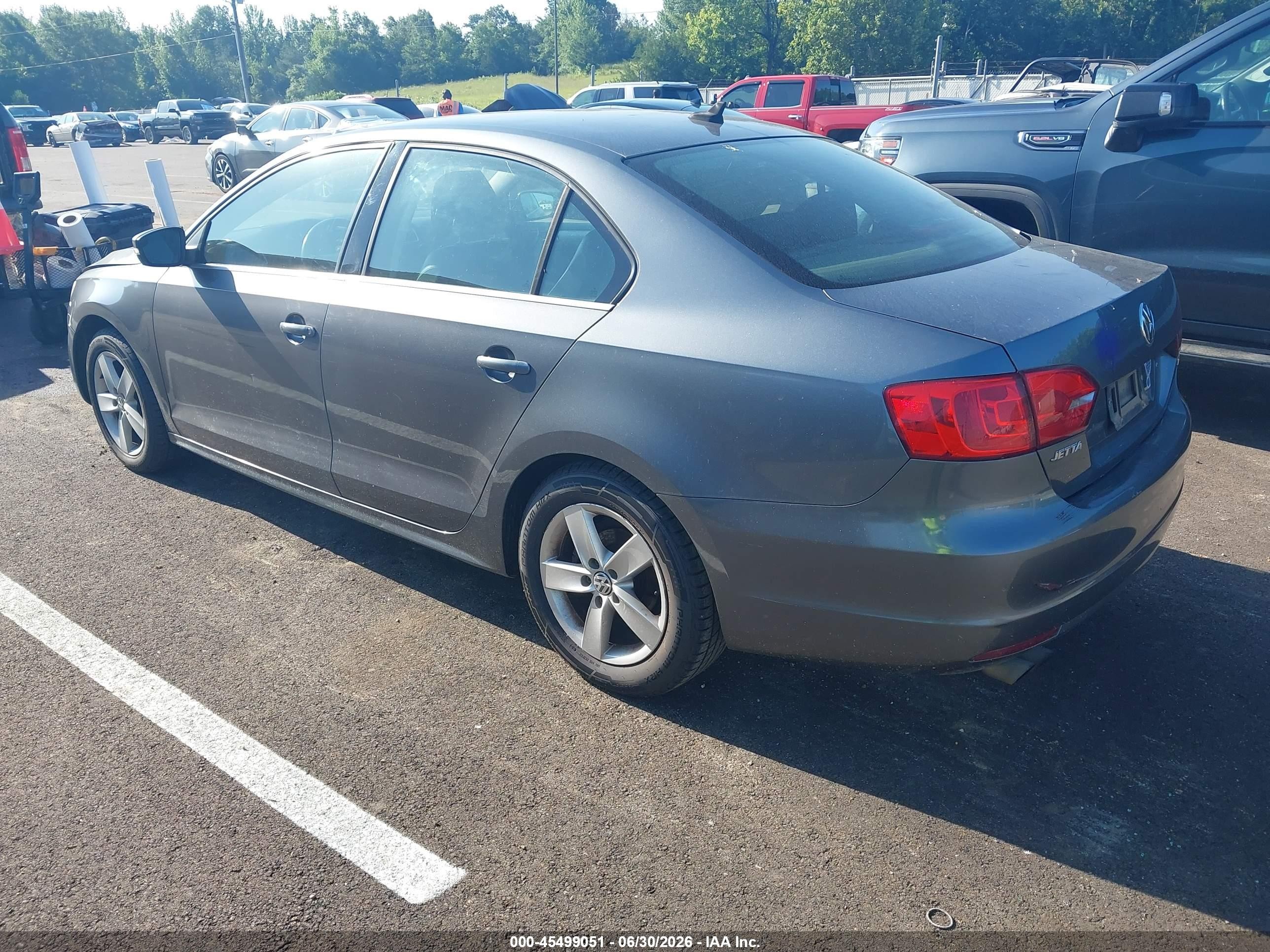 2014 Volkswagen Jetta 2.0l Tdi Gray vin: 3VW3L7AJ3EM280177