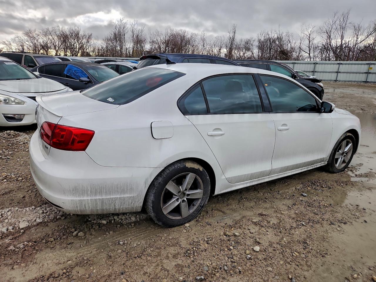 2012 Volkswagen Jetta Tdi White vin: 3VW3L7AJ4CM410609