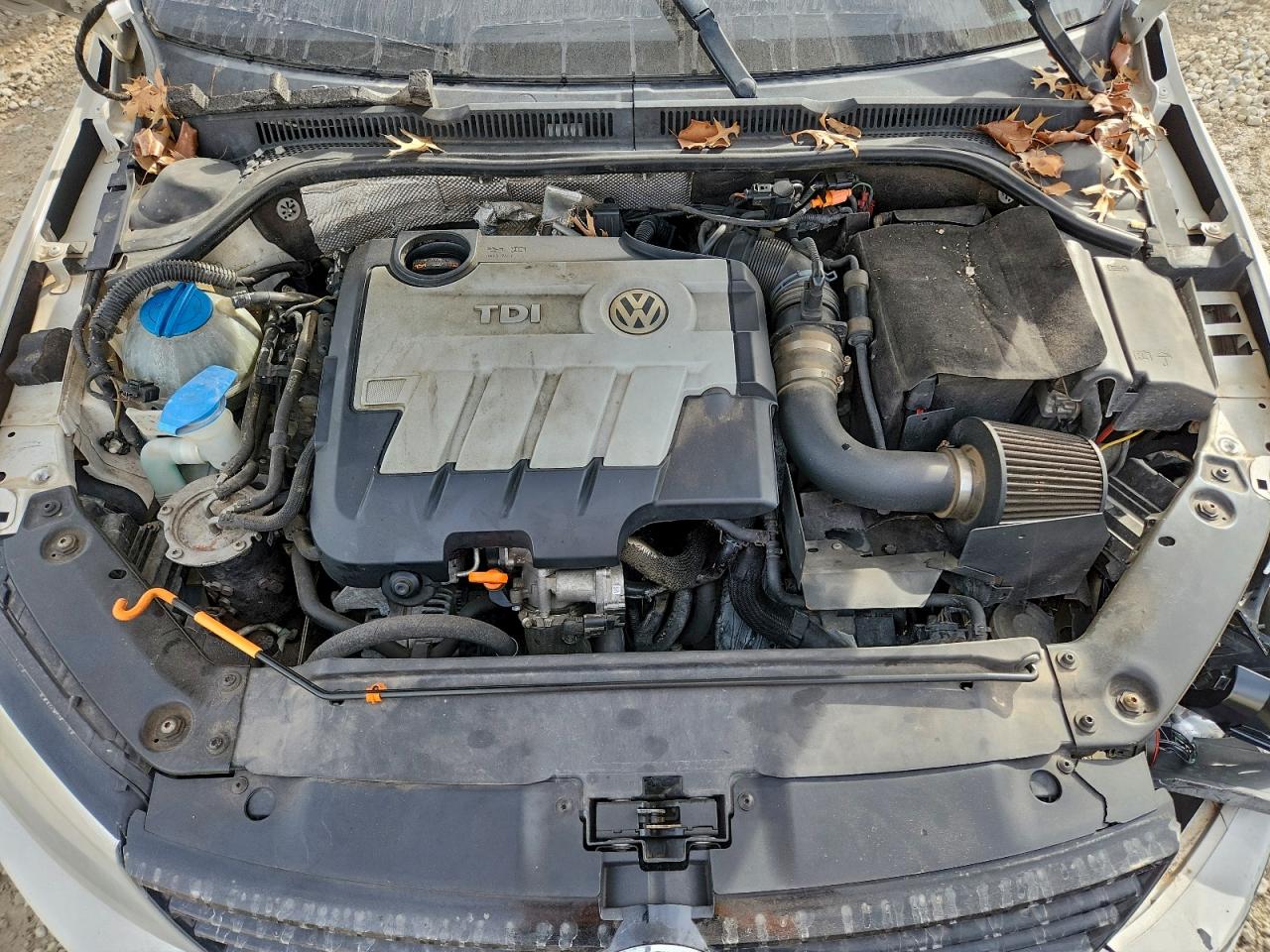 2012 Volkswagen Jetta Tdi White vin: 3VW3L7AJ4CM410609