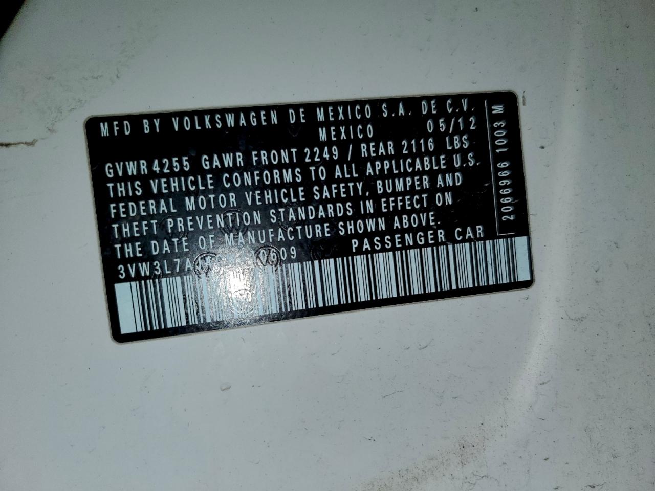 2012 Volkswagen Jetta Tdi White vin: 3VW3L7AJ4CM410609