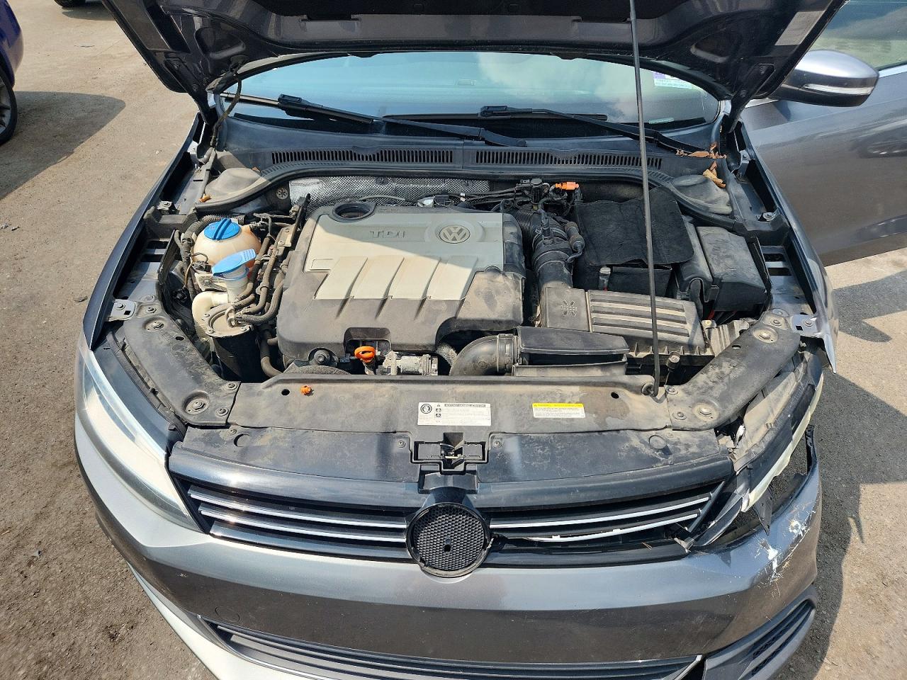 2013 Volkswagen Jetta Tdi Gray vin: 3VW3L7AJ4DM444633