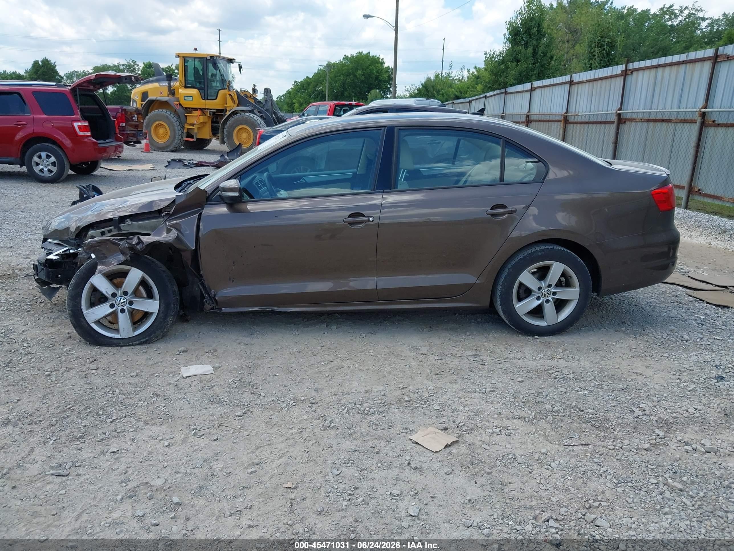 2012 Volkswagen Jetta 2.0l Tdi Brown vin: 3VW3L7AJ5CM091432