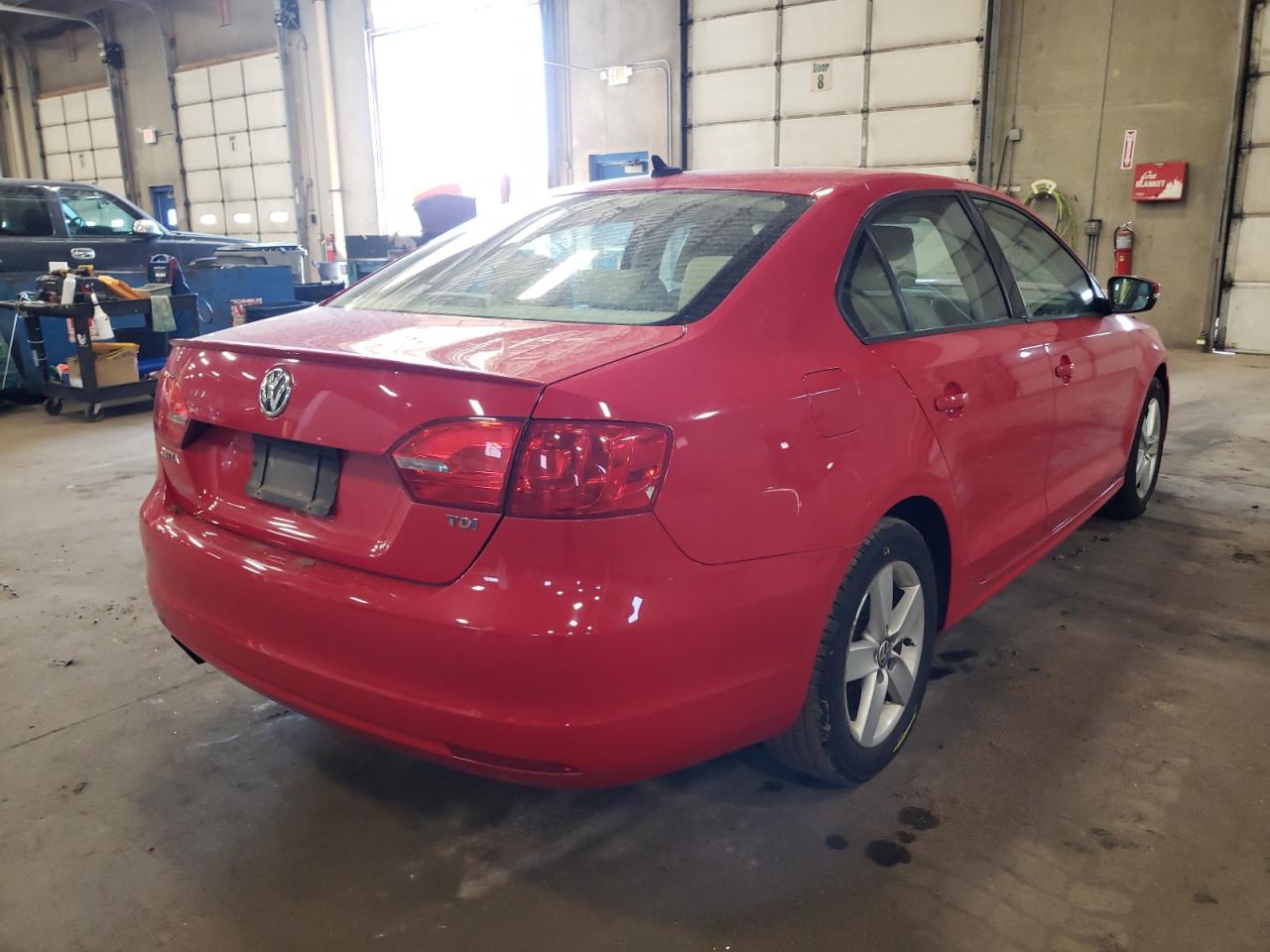 2012 Volkswagen Jetta Tdi Red vin: 3VW3L7AJ5CM465926