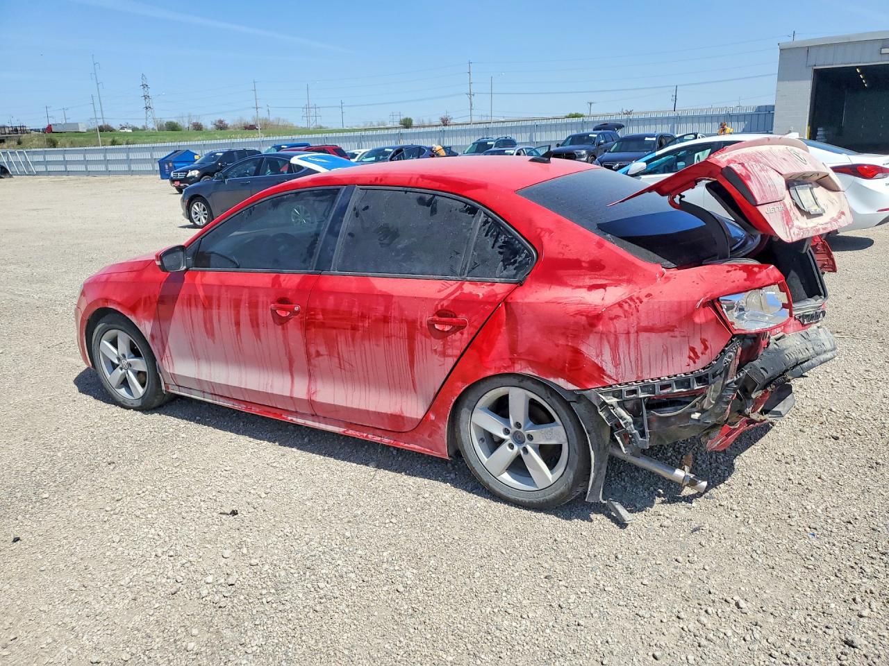 2012 Volkswagen Jetta Tdi Red vin: 3VW3L7AJ5CM465926