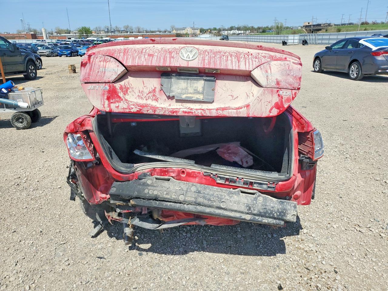 2012 Volkswagen Jetta Tdi Red vin: 3VW3L7AJ5CM465926