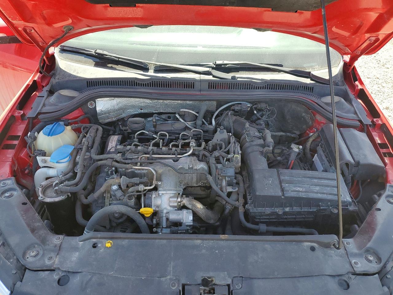 2012 Volkswagen Jetta Tdi Red vin: 3VW3L7AJ5CM465926