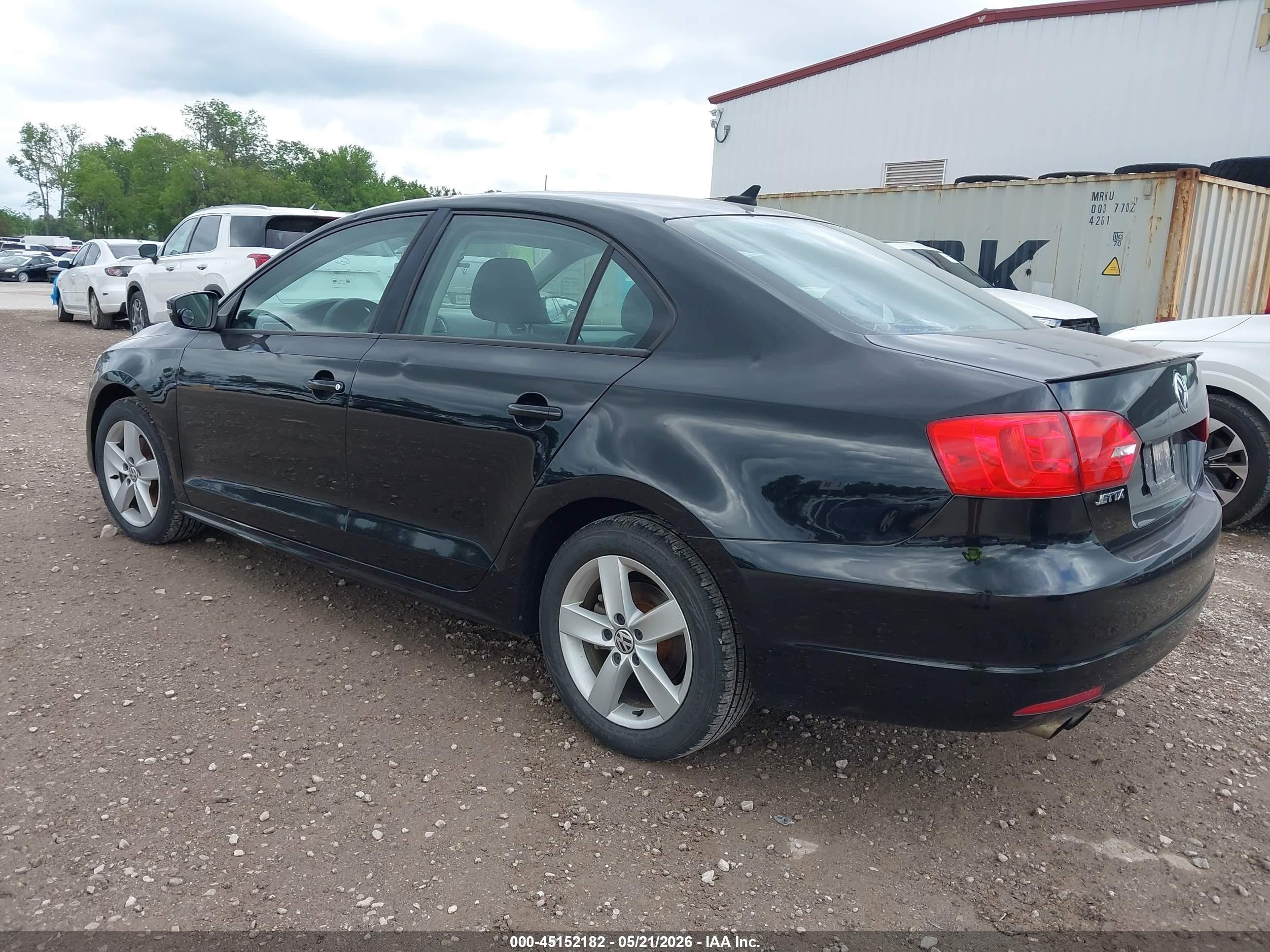 2012 Volkswagen Jetta 2.0l Tdi Black vin: 3VW3L7AJ6CM066121