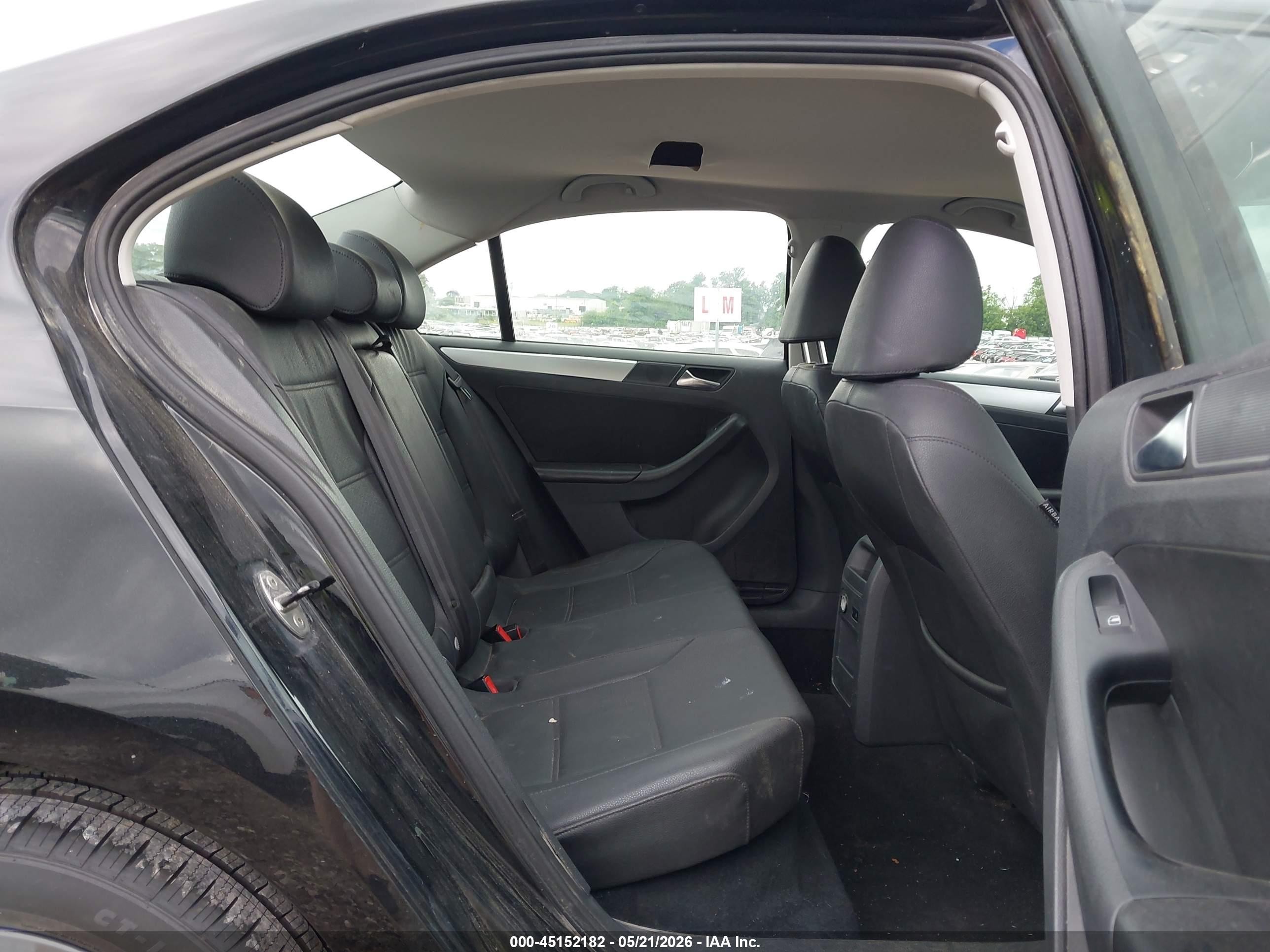 2012 Volkswagen Jetta 2.0l Tdi Black vin: 3VW3L7AJ6CM066121